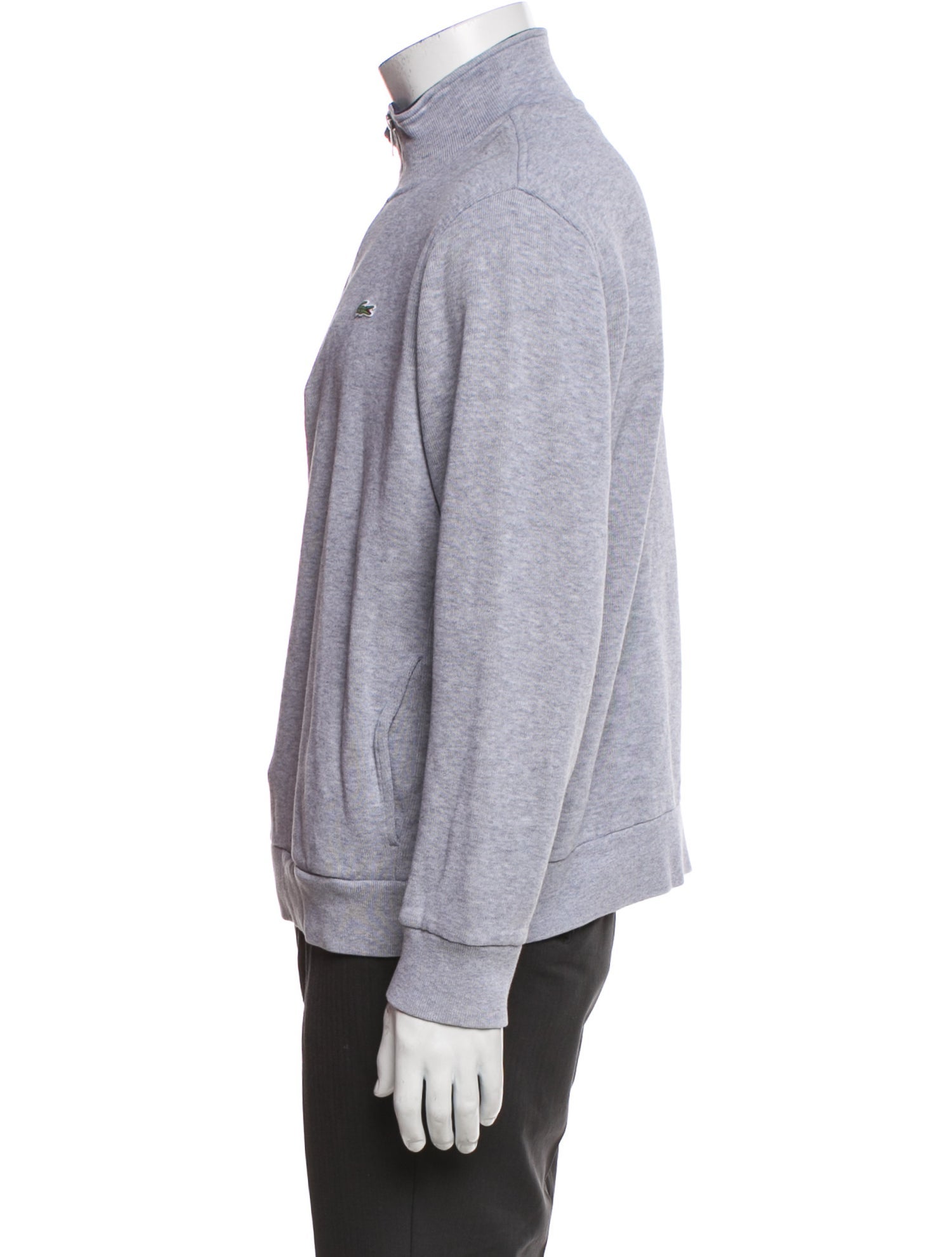 Lacoste Mock Neck Long Sleeve Pullover