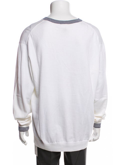 Lacoste Striped V-Neck Pullover