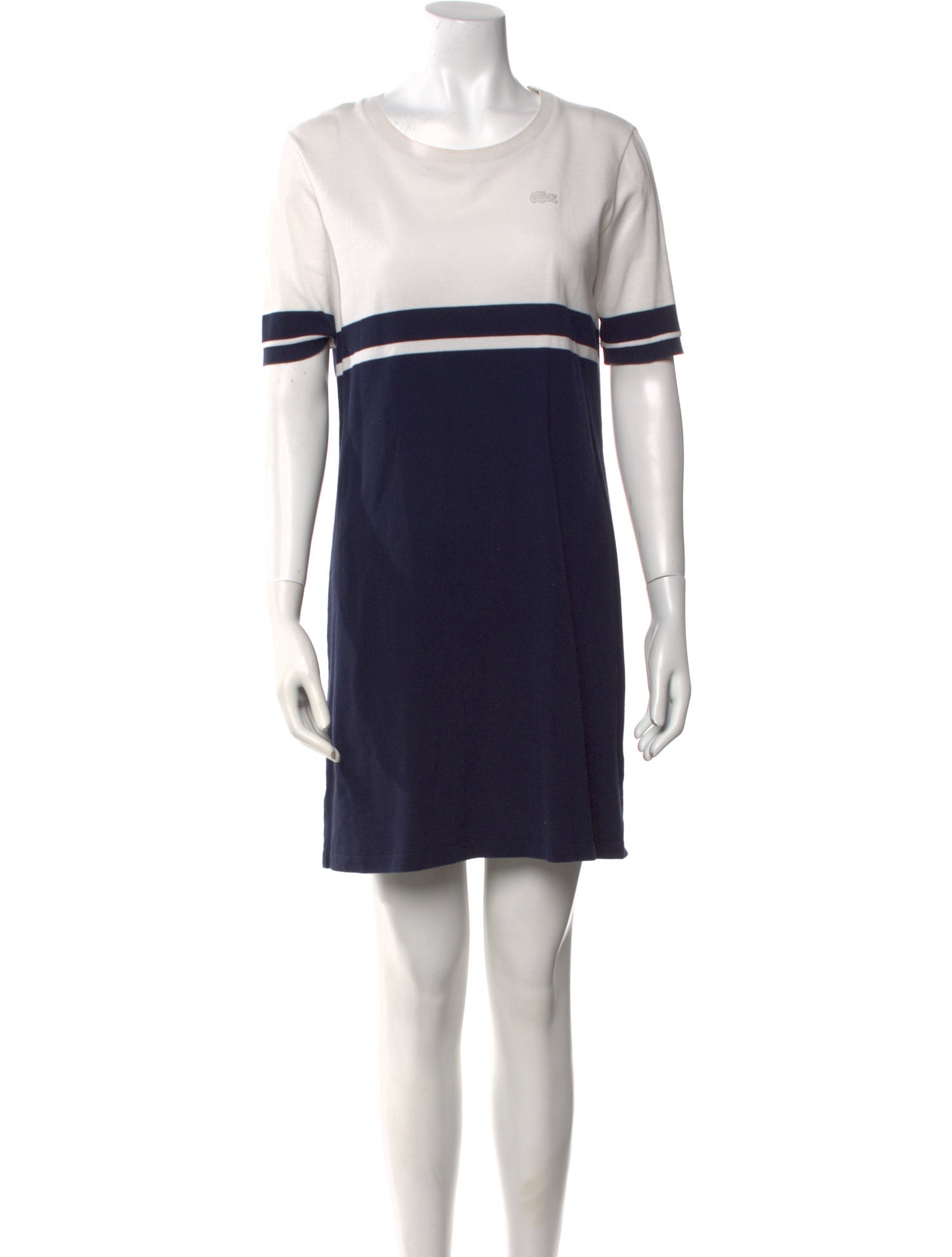 Lacoste Scoop Neck Mini Dress