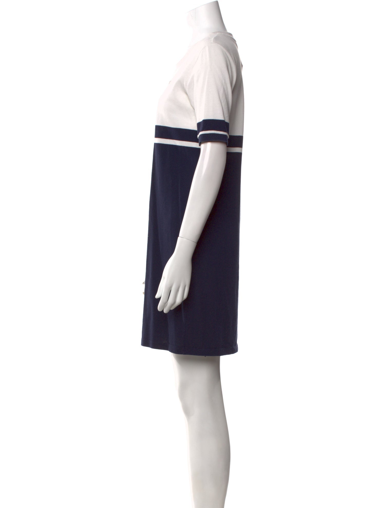 Lacoste Scoop Neck Mini Dress