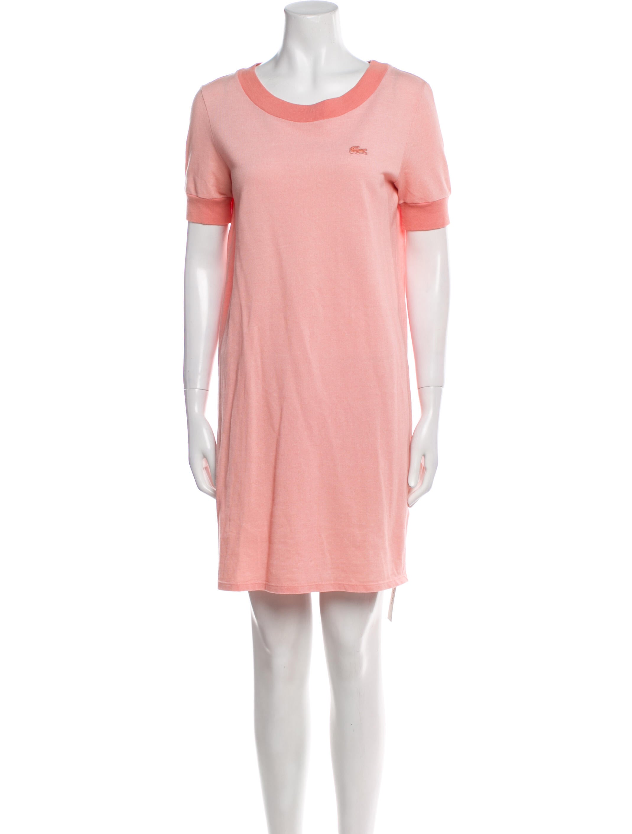 Lacoste Scoop Neck Mini Dress