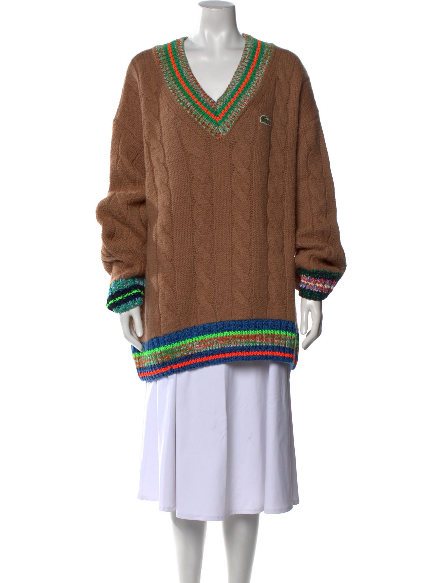 Lacoste Wool Striped Sweater w/ Tags