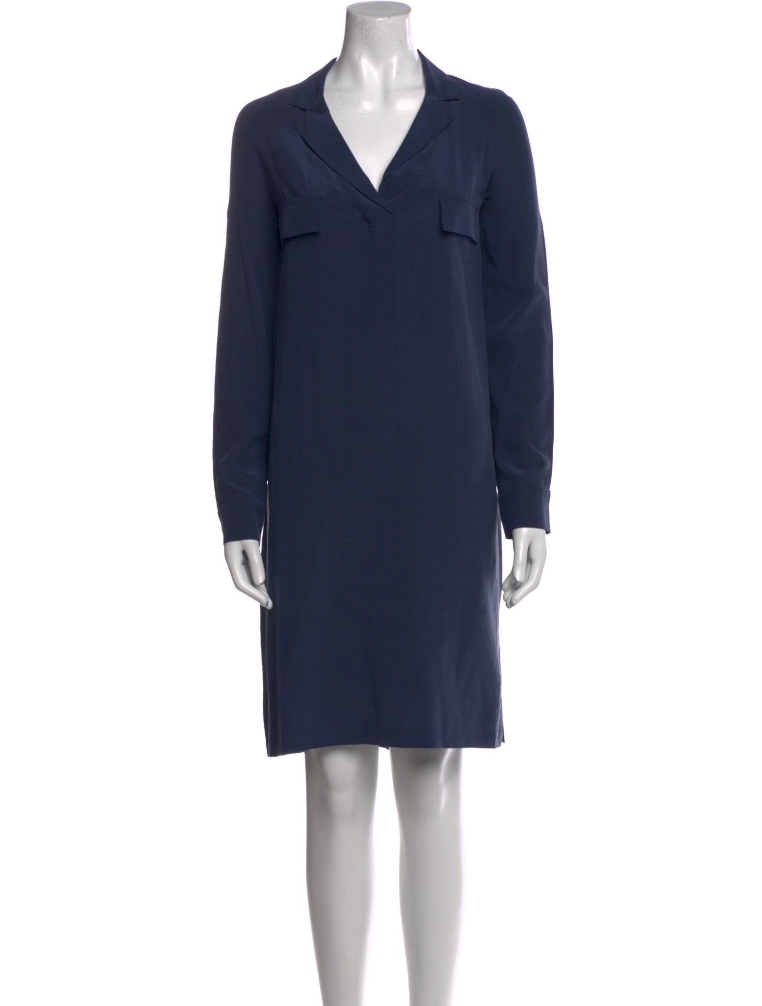 Lacoste Silk Knee-Length Dress