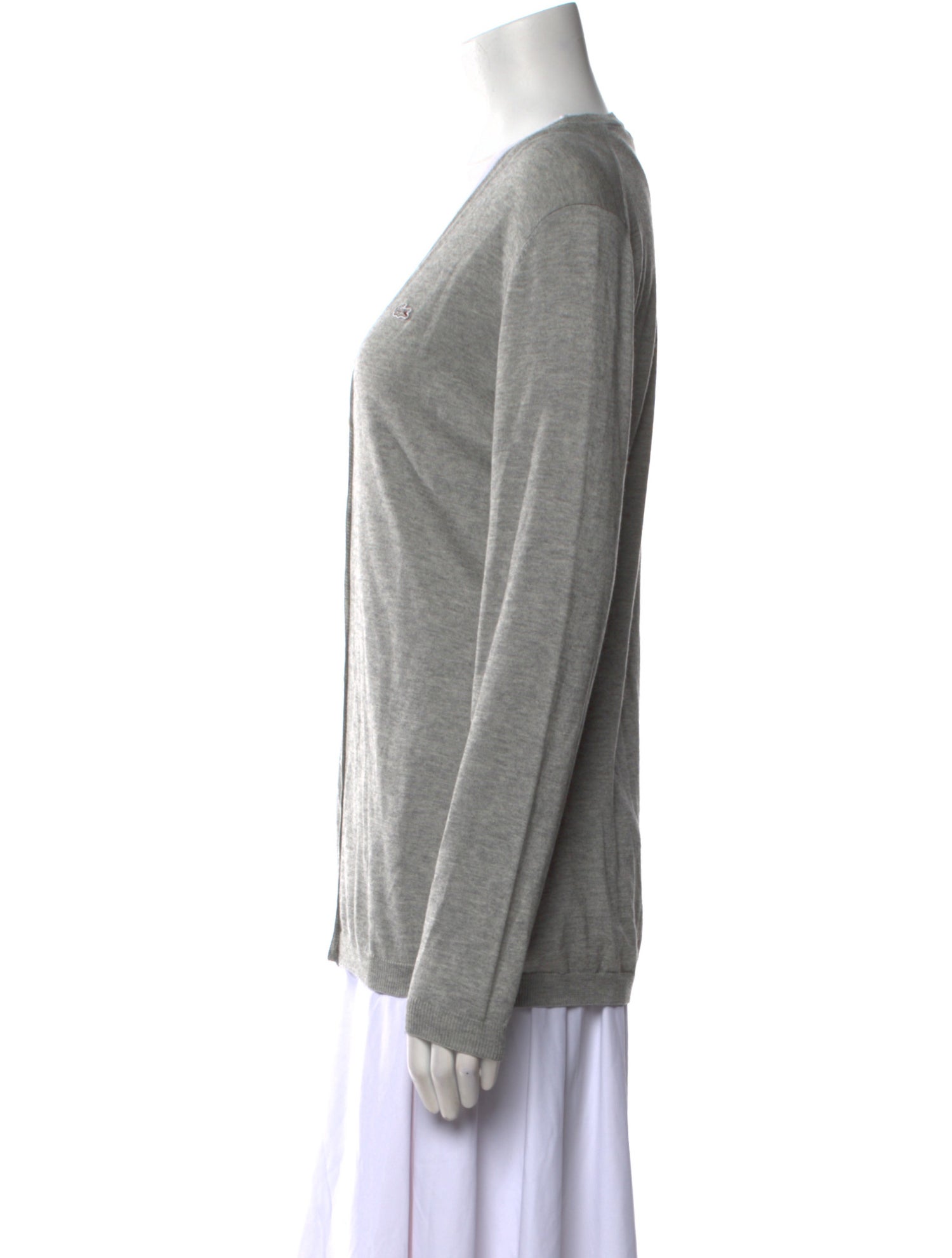 Lacoste Silk V-Neck Sweater