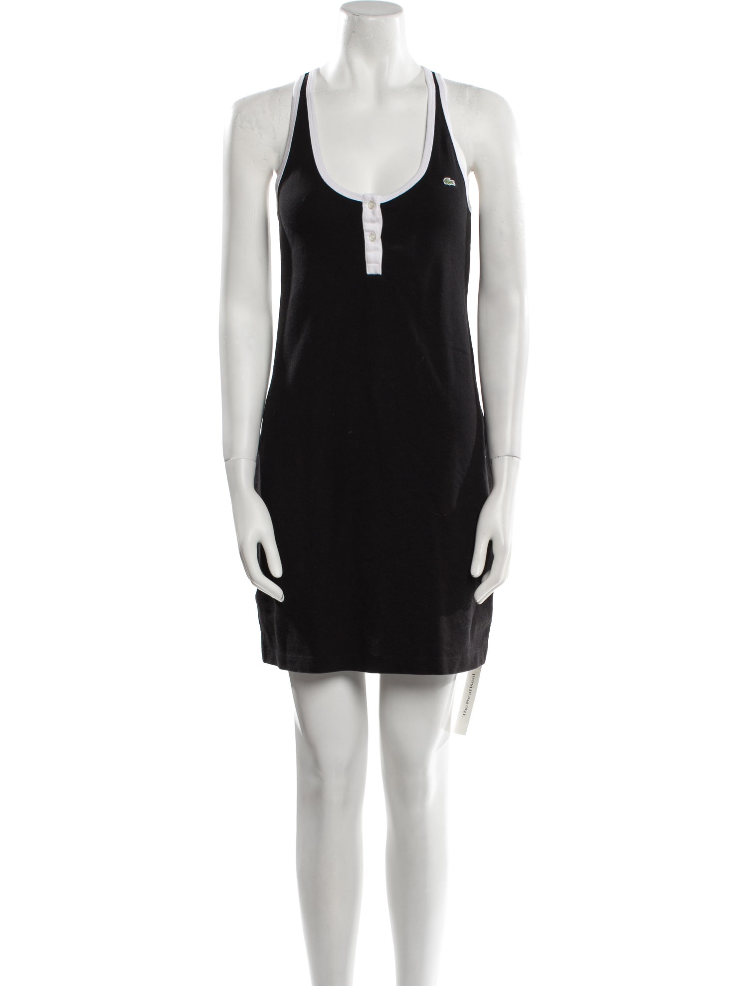 Lacoste Scoop Neck Mini Dress