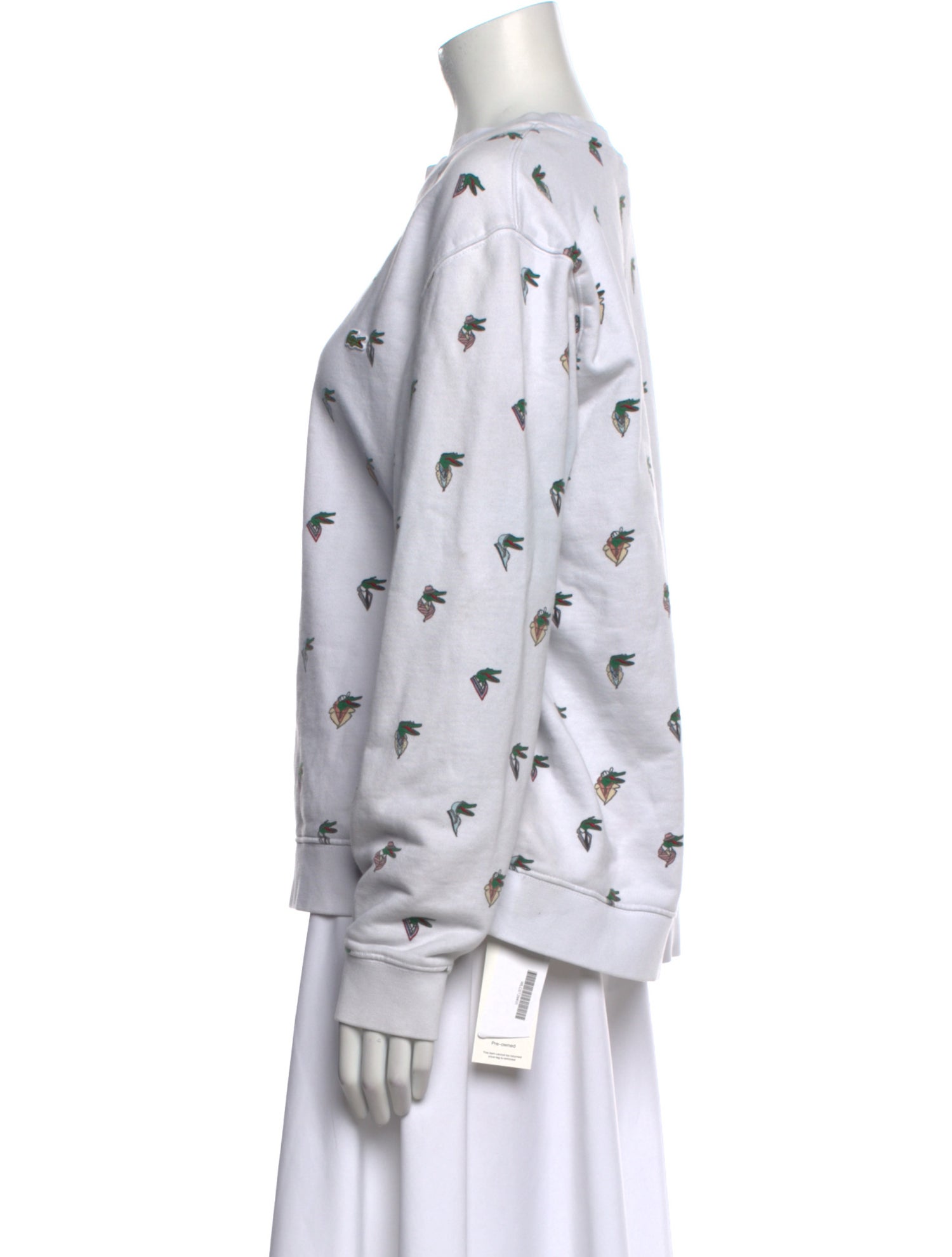 Lacoste Printed Crew Neck Sweater