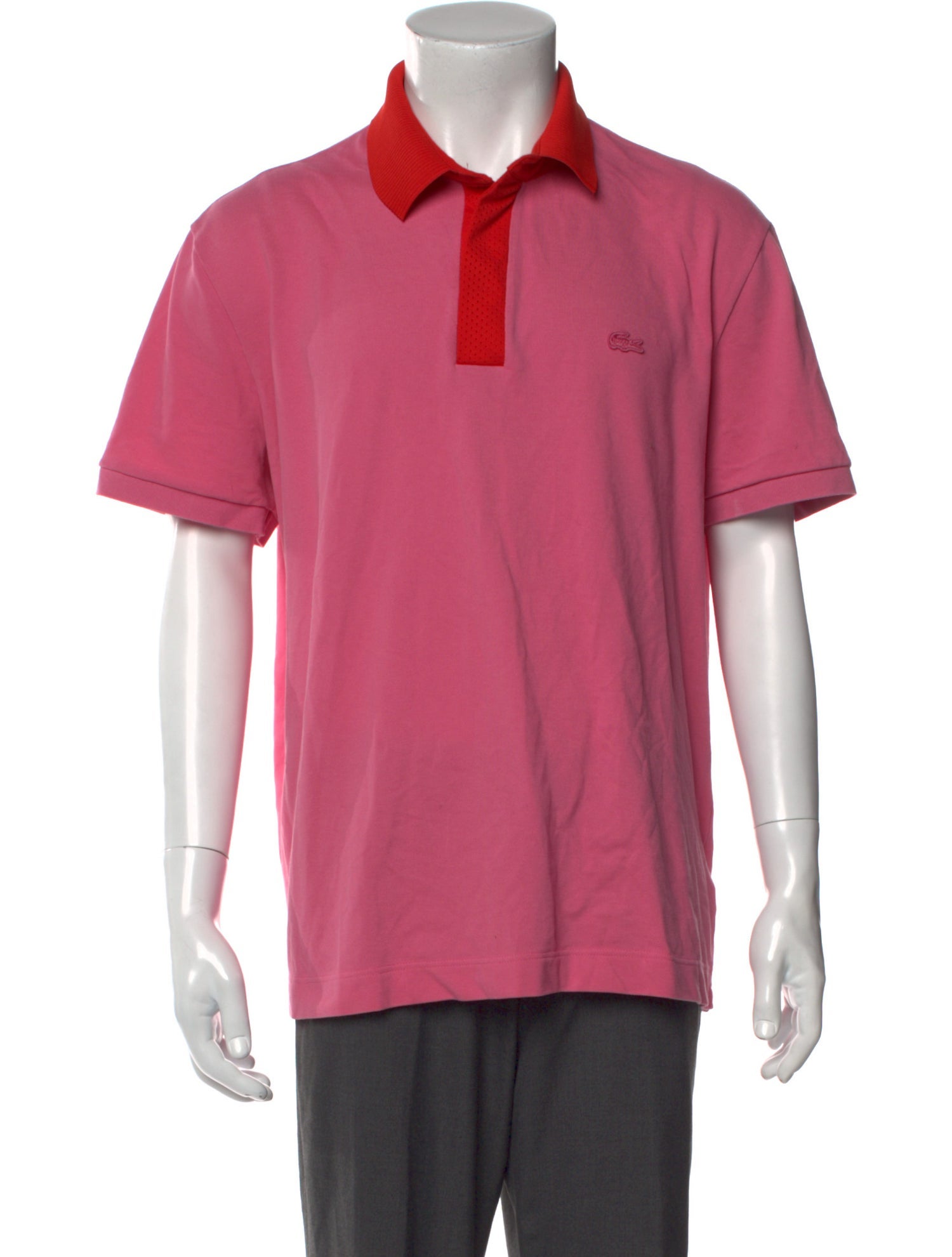 Lacoste Colorblock Pattern Collar Polo Sweater