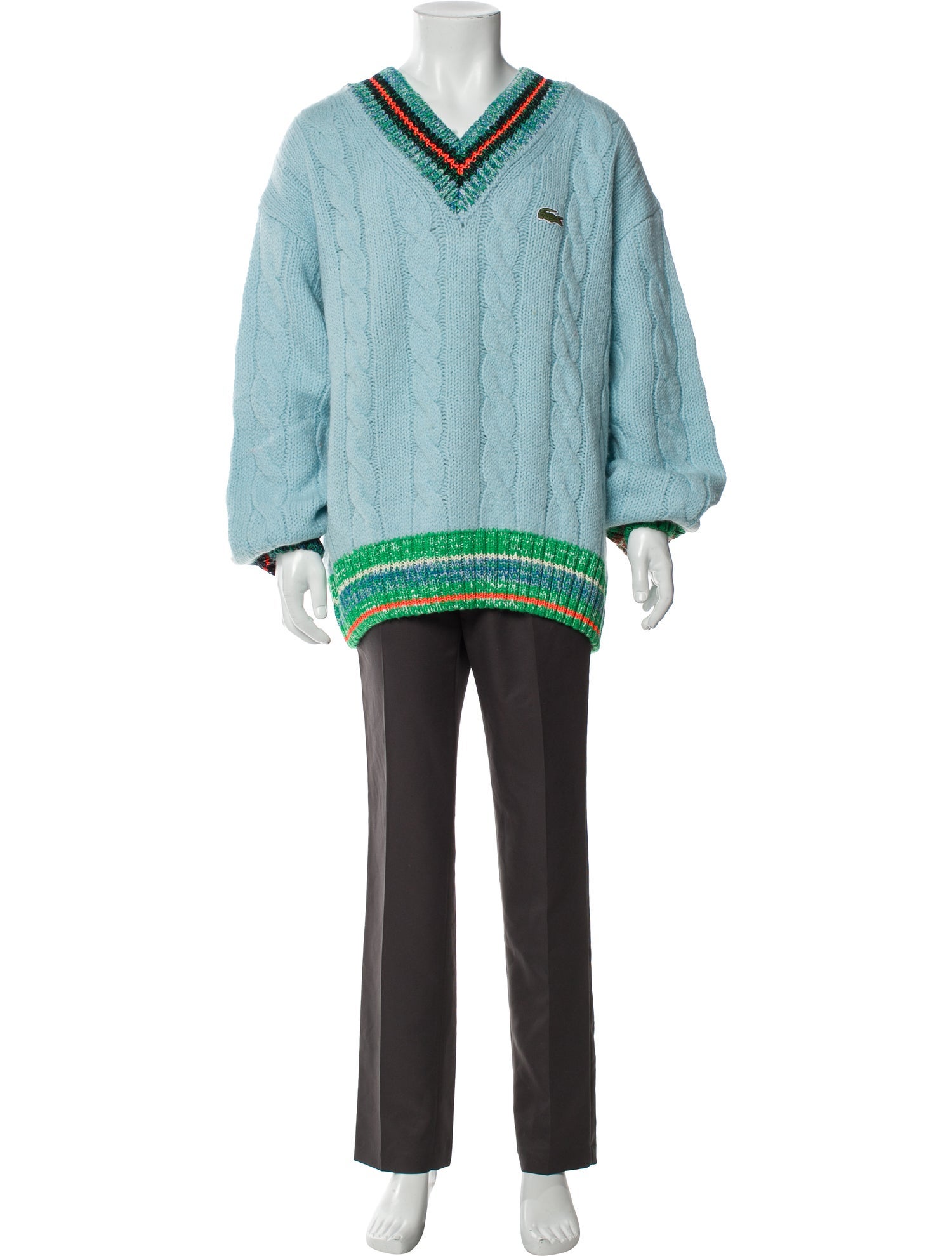 Lacoste Wool Patterned Pullover w/ Tags