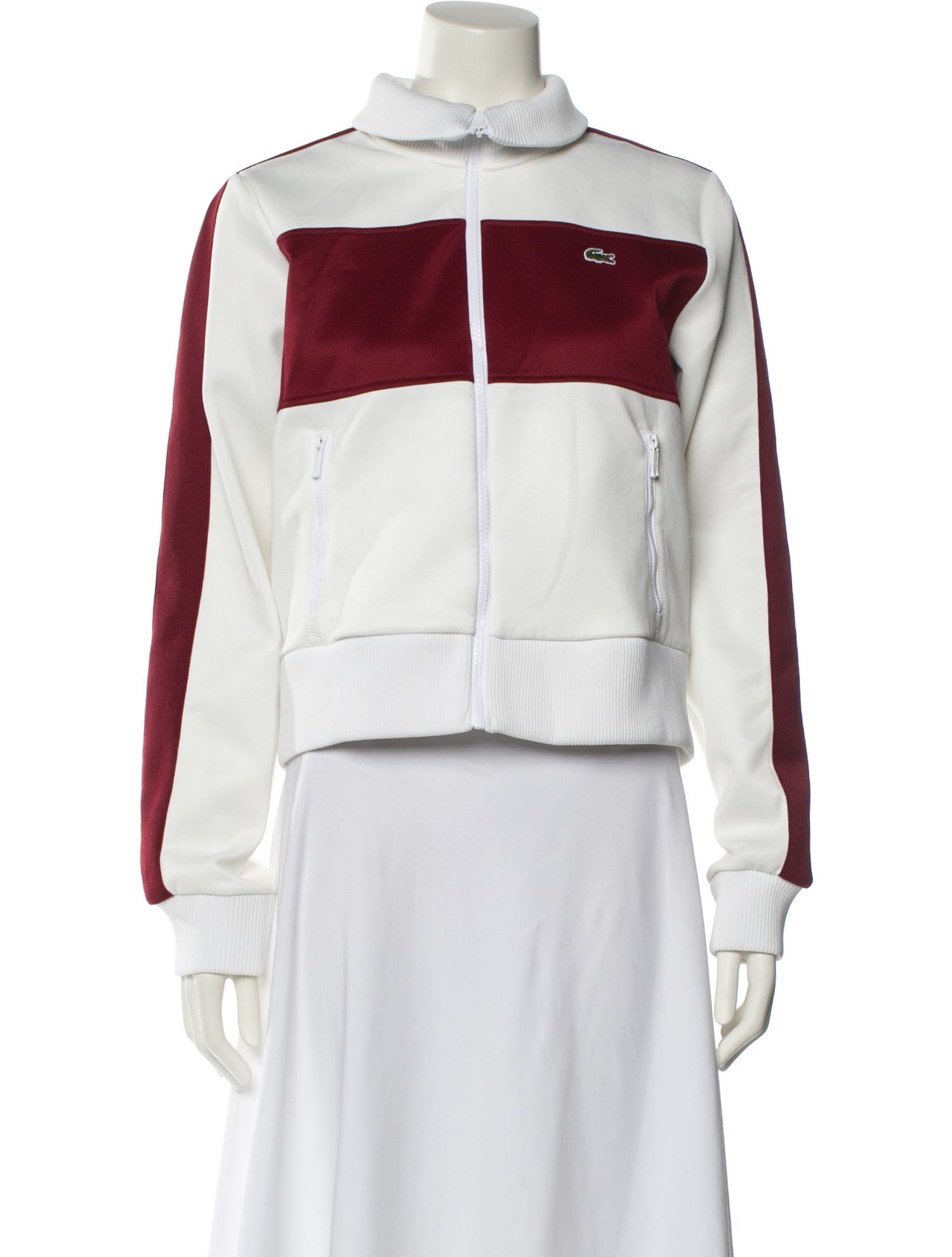 Lacoste Striped Biker Jacket