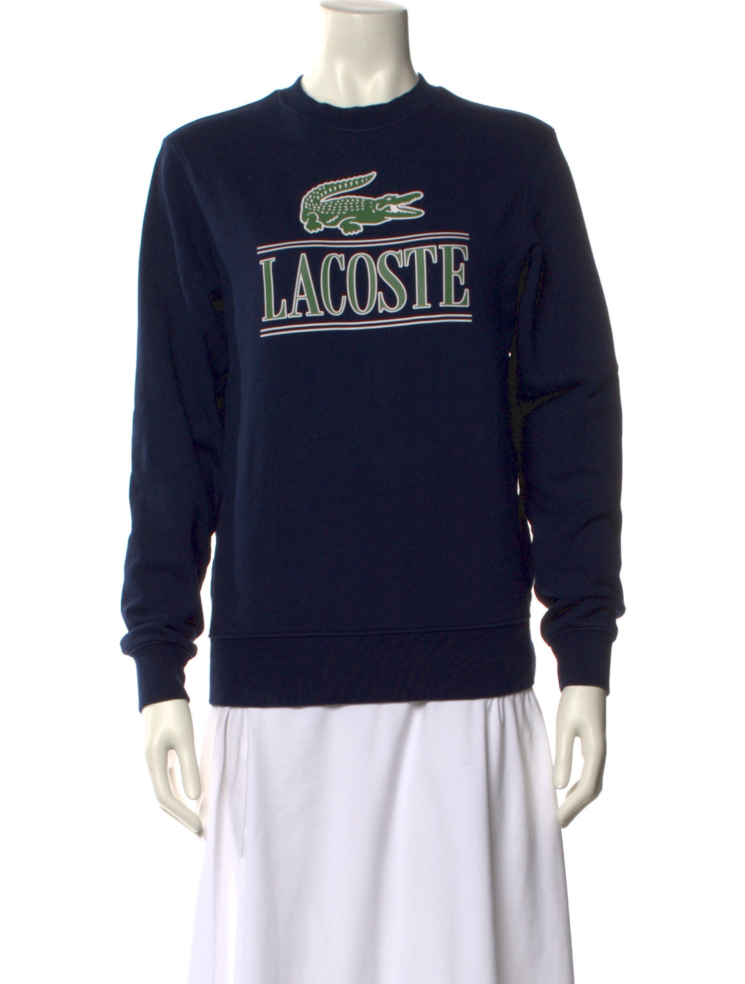 Lacoste Graphic Print Crew Neck Sweatshirt