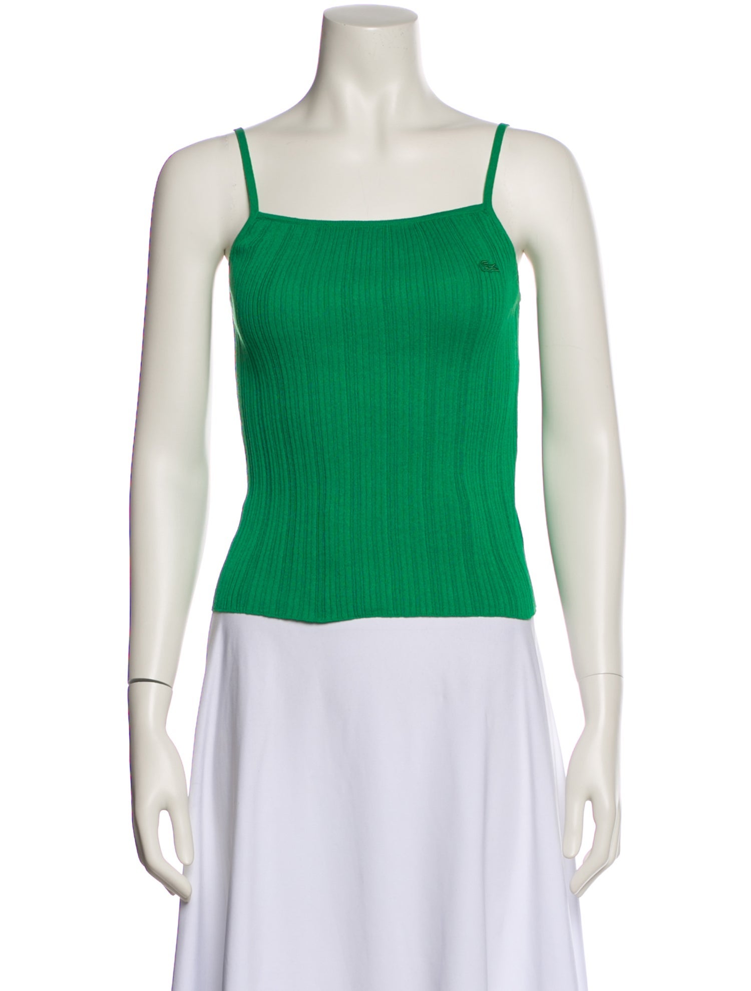 Lacoste Square Neckline Sleeveless Top