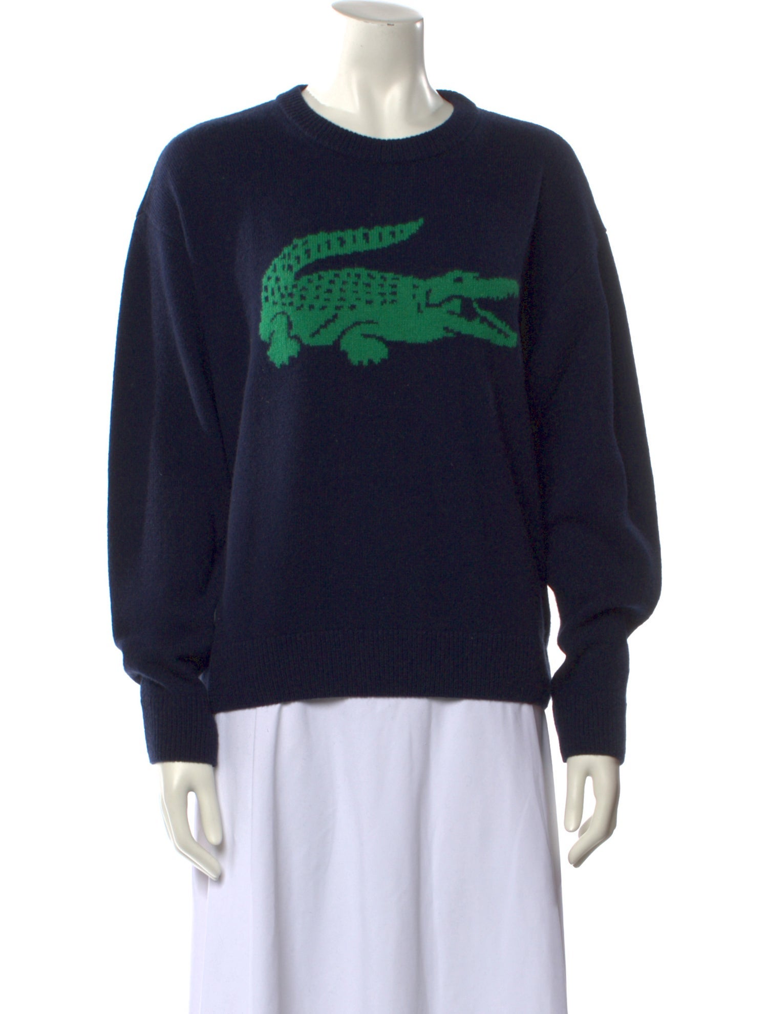Lacoste Cashmere Graphic Print Sweater