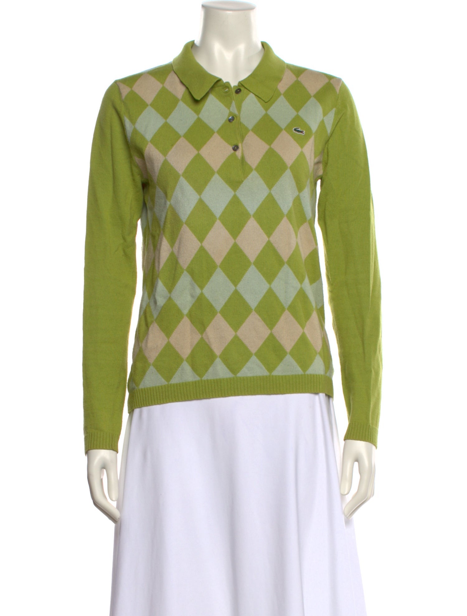 Lacoste Printed Crew Neck Sweater