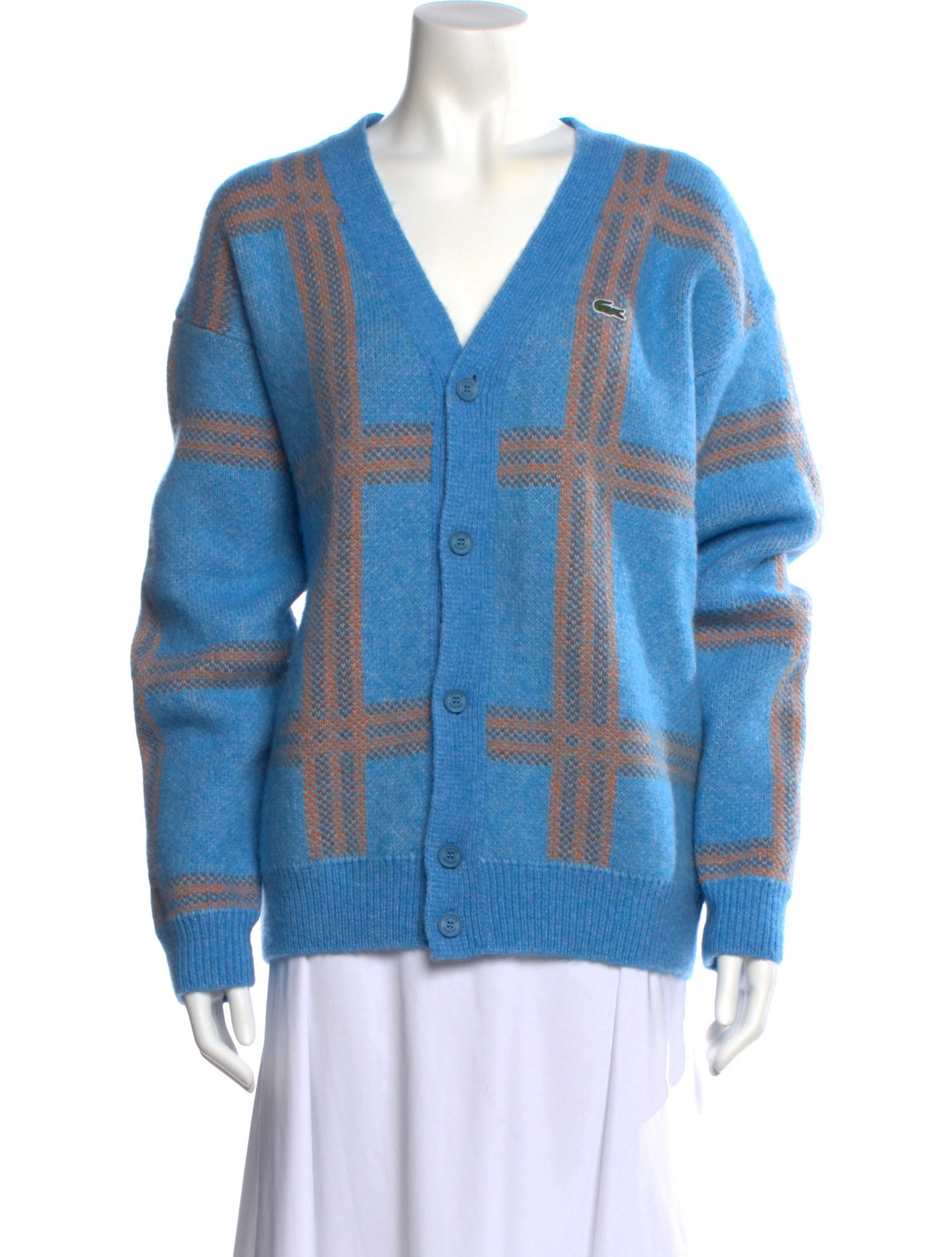 Lacoste Printed V-Neck Sweater