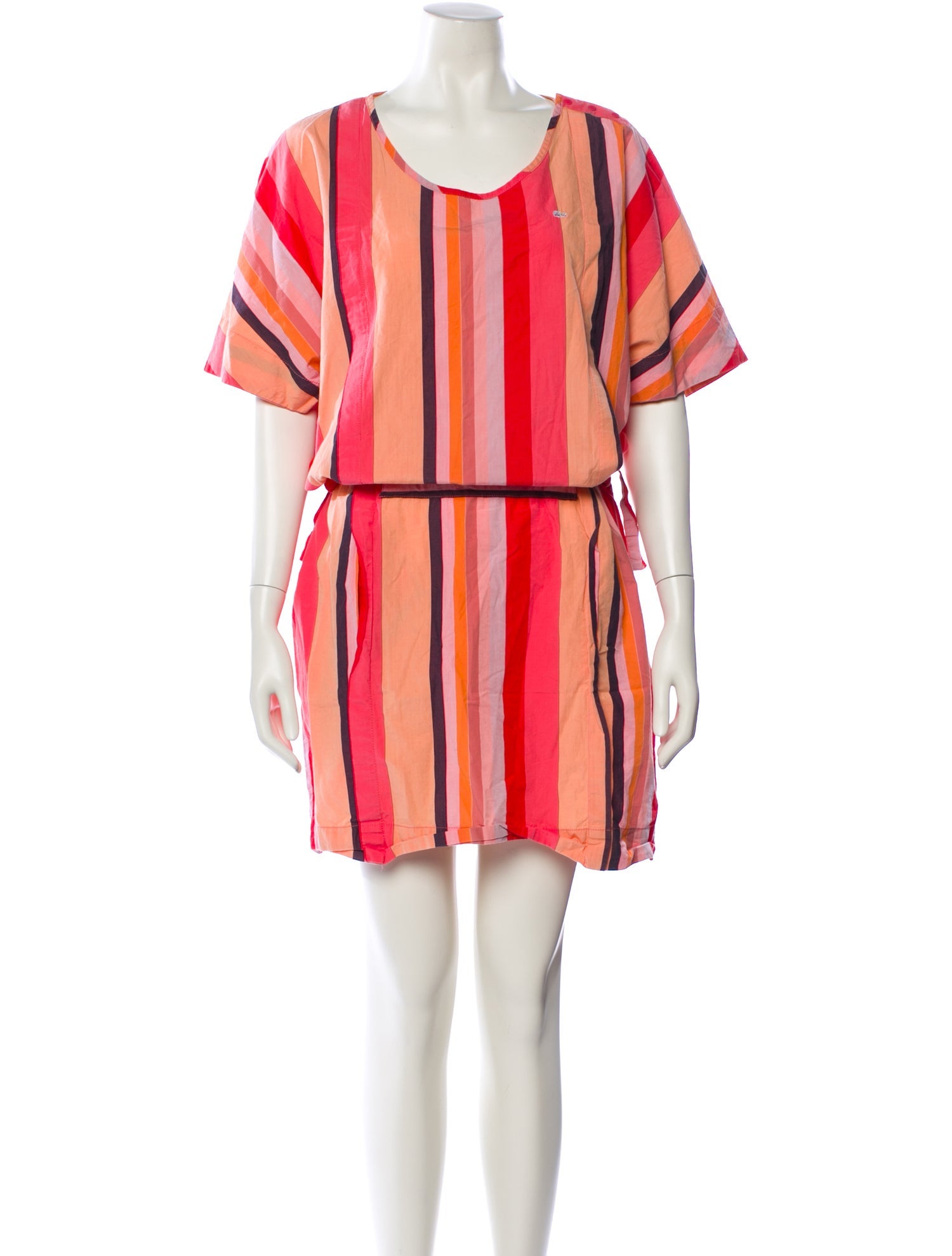 Lacoste Striped Knee-Length Dress