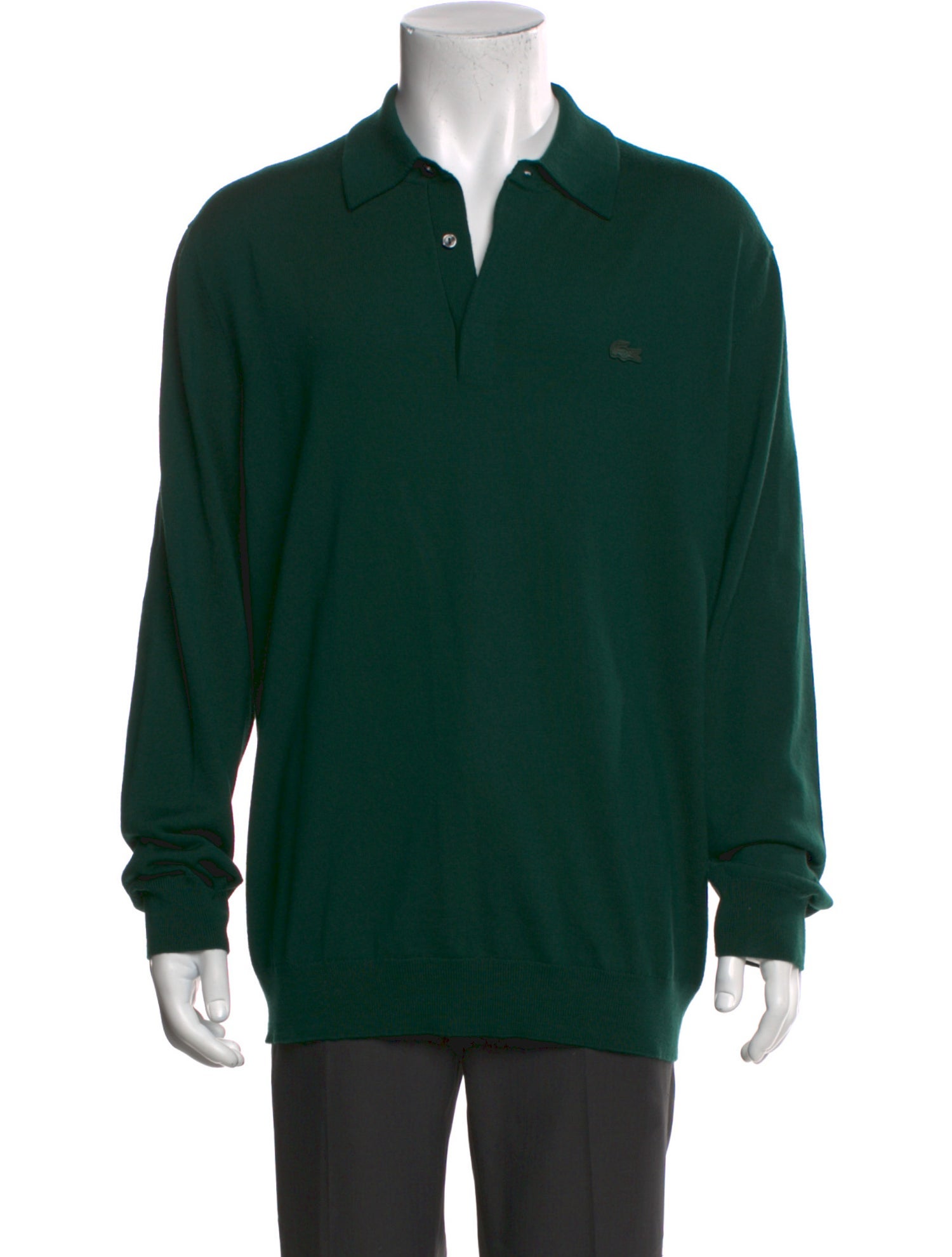 Lacoste Wool Collar Polo Sweater