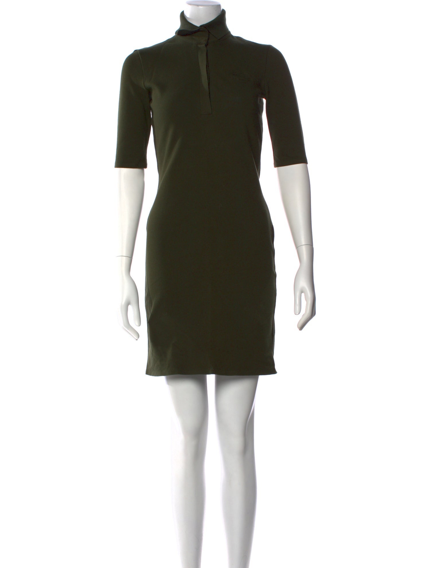Lacoste Mock Neck Mini Dress