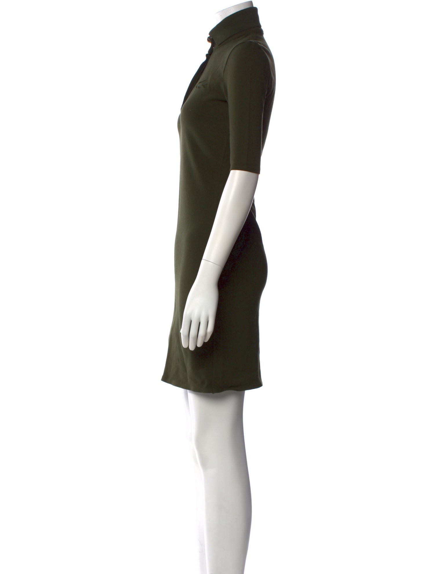 Lacoste Mock Neck Mini Dress