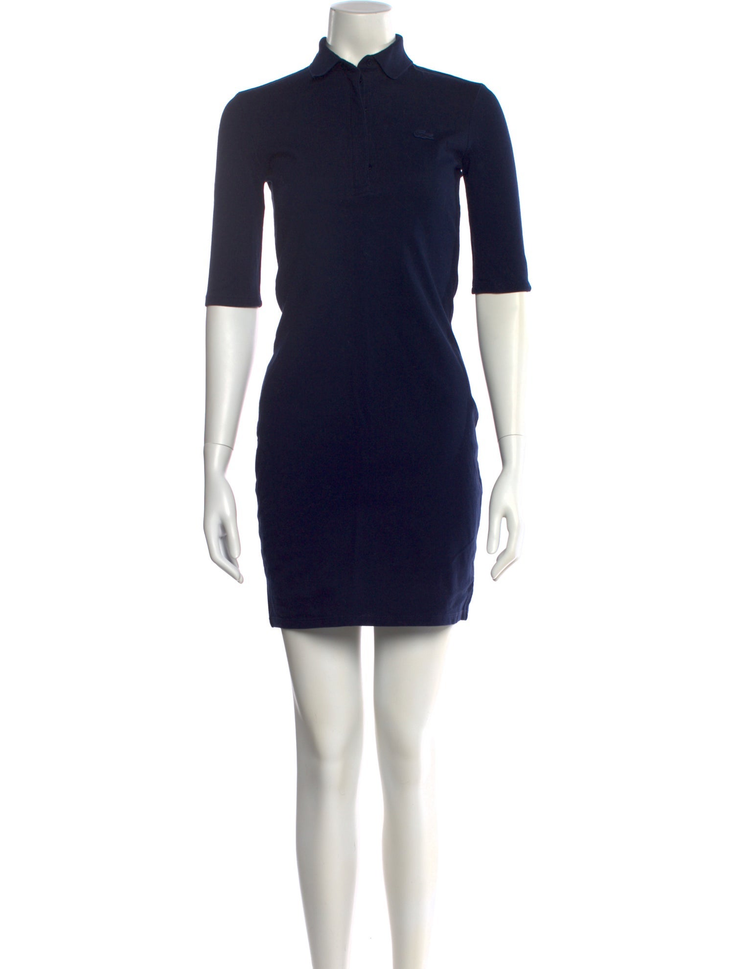 Lacoste Mock Neck Mini Dress