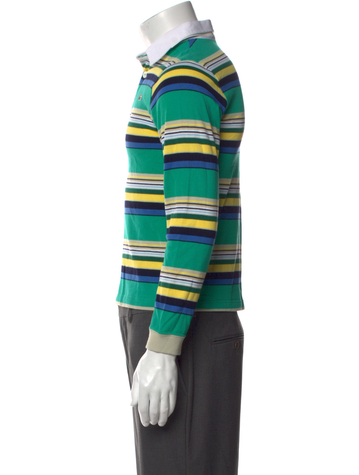 Lacoste Striped Collar Polo Shirt