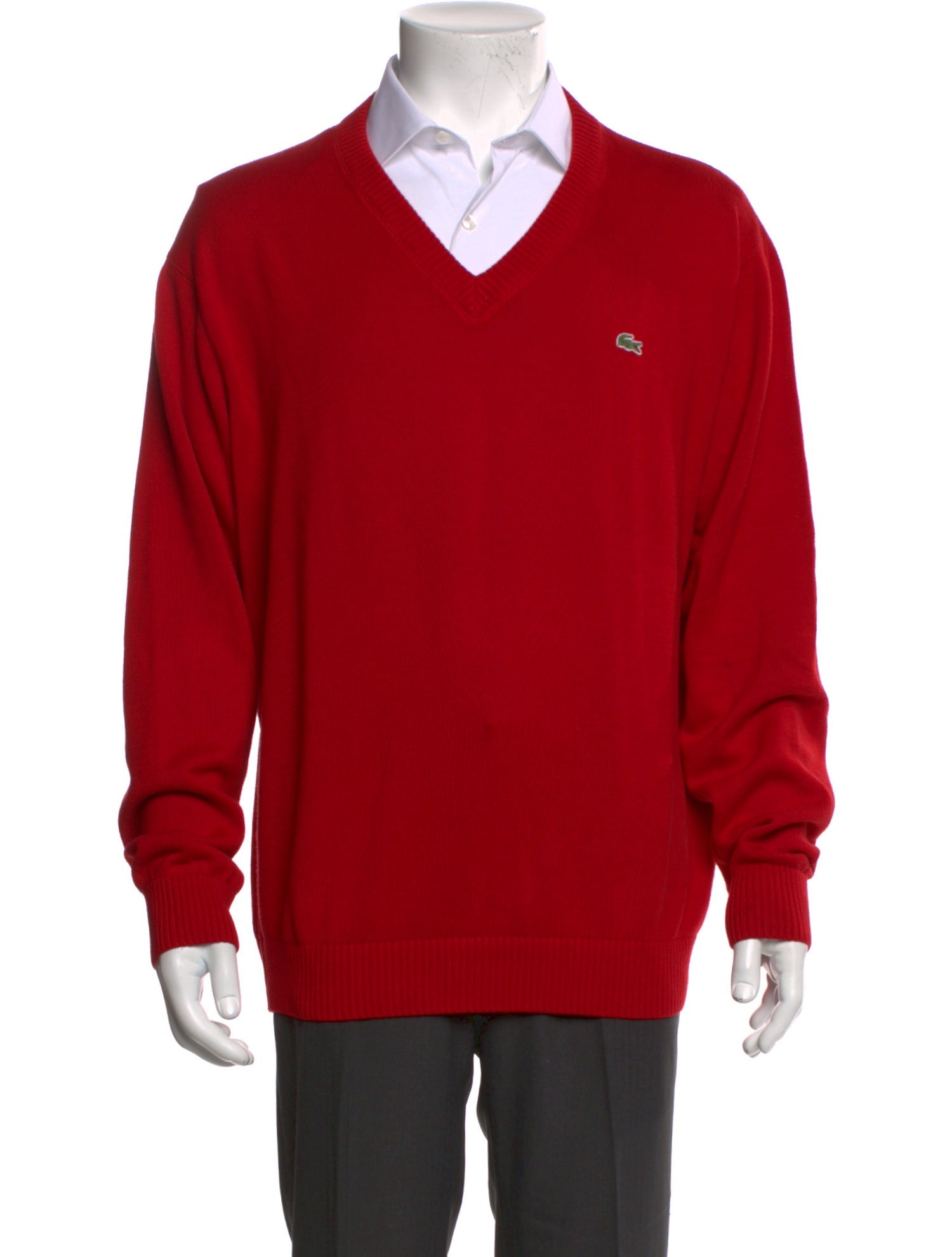 Lacoste V-Neck Long Sleeve Pullover