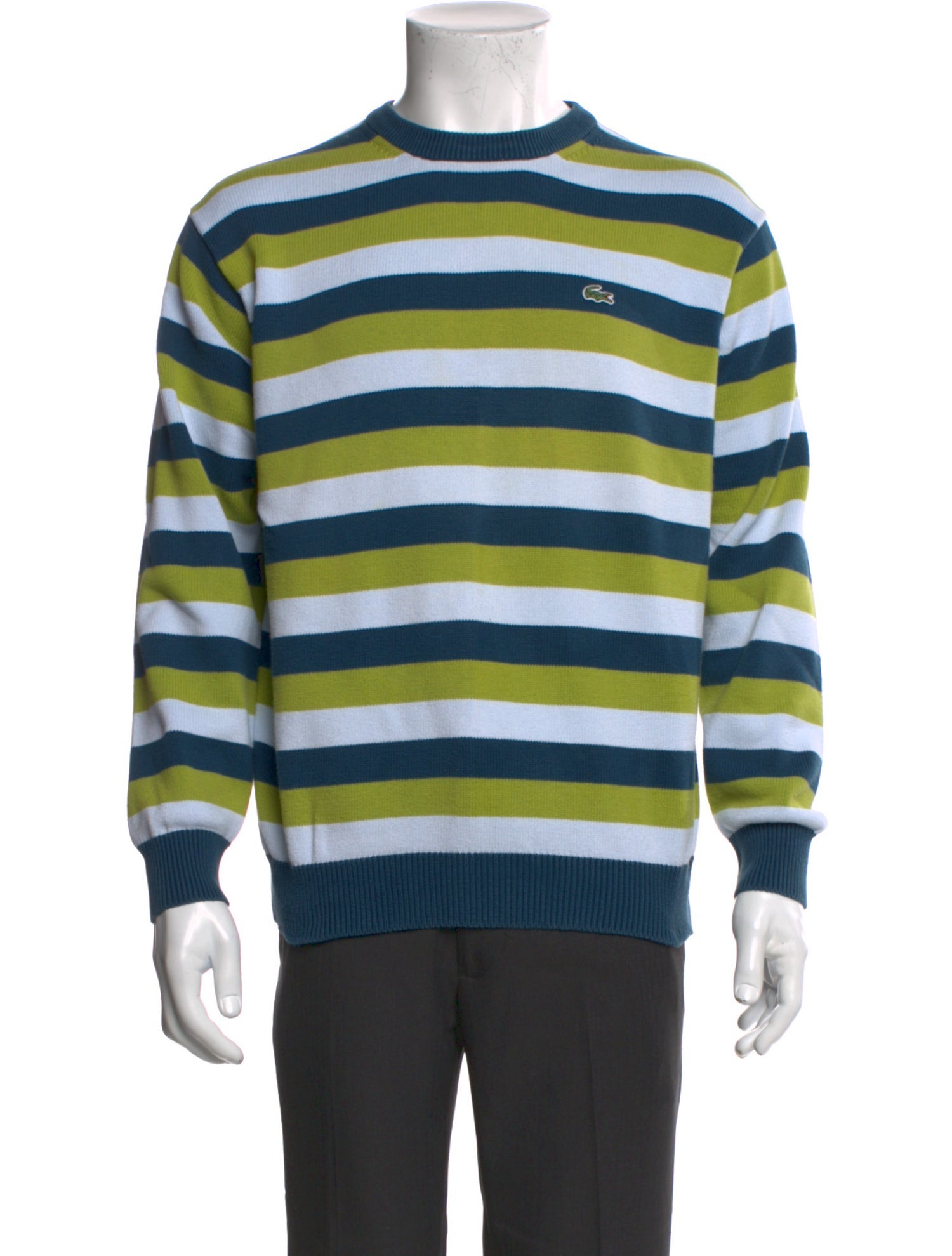 Lacoste Striped Crew Neck Pullover