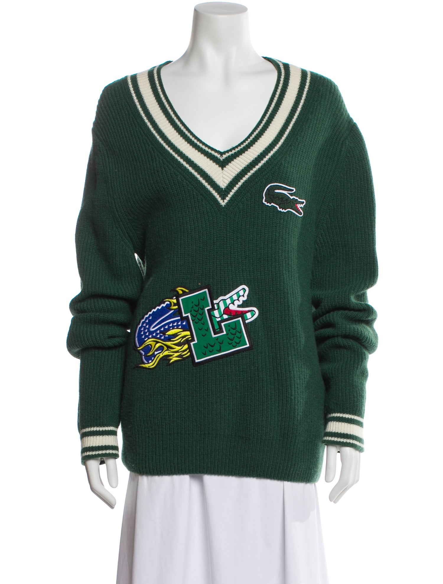 Lacoste Wool Striped Sweater