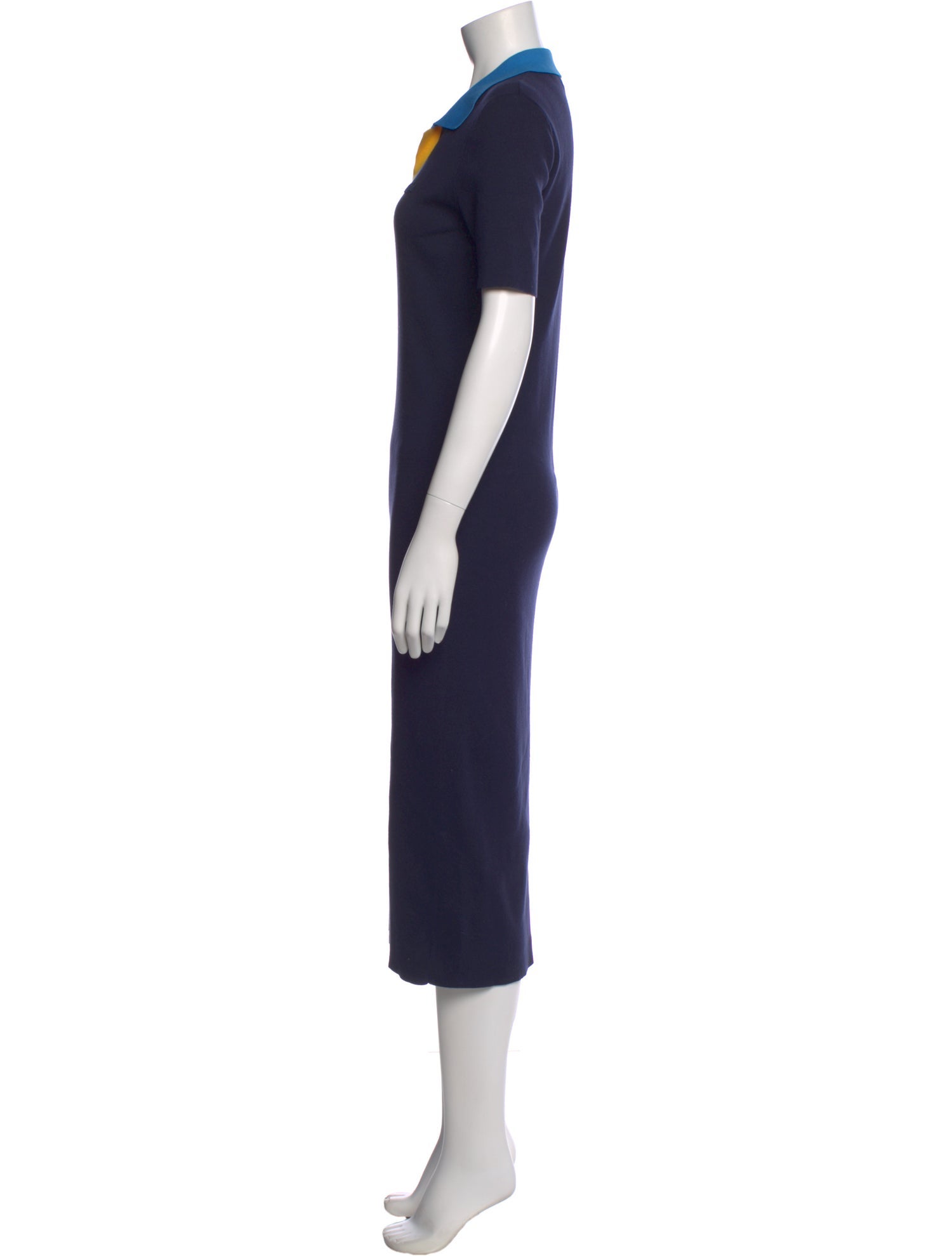 Lacoste V-Neck Midi Length Dress