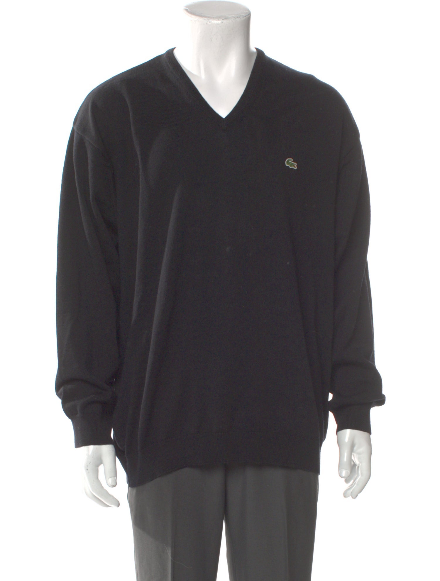 Lacoste Virgin Wool V-Neck Pullover