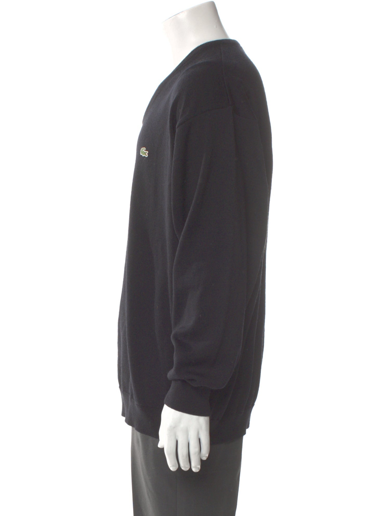 Lacoste Virgin Wool V-Neck Pullover