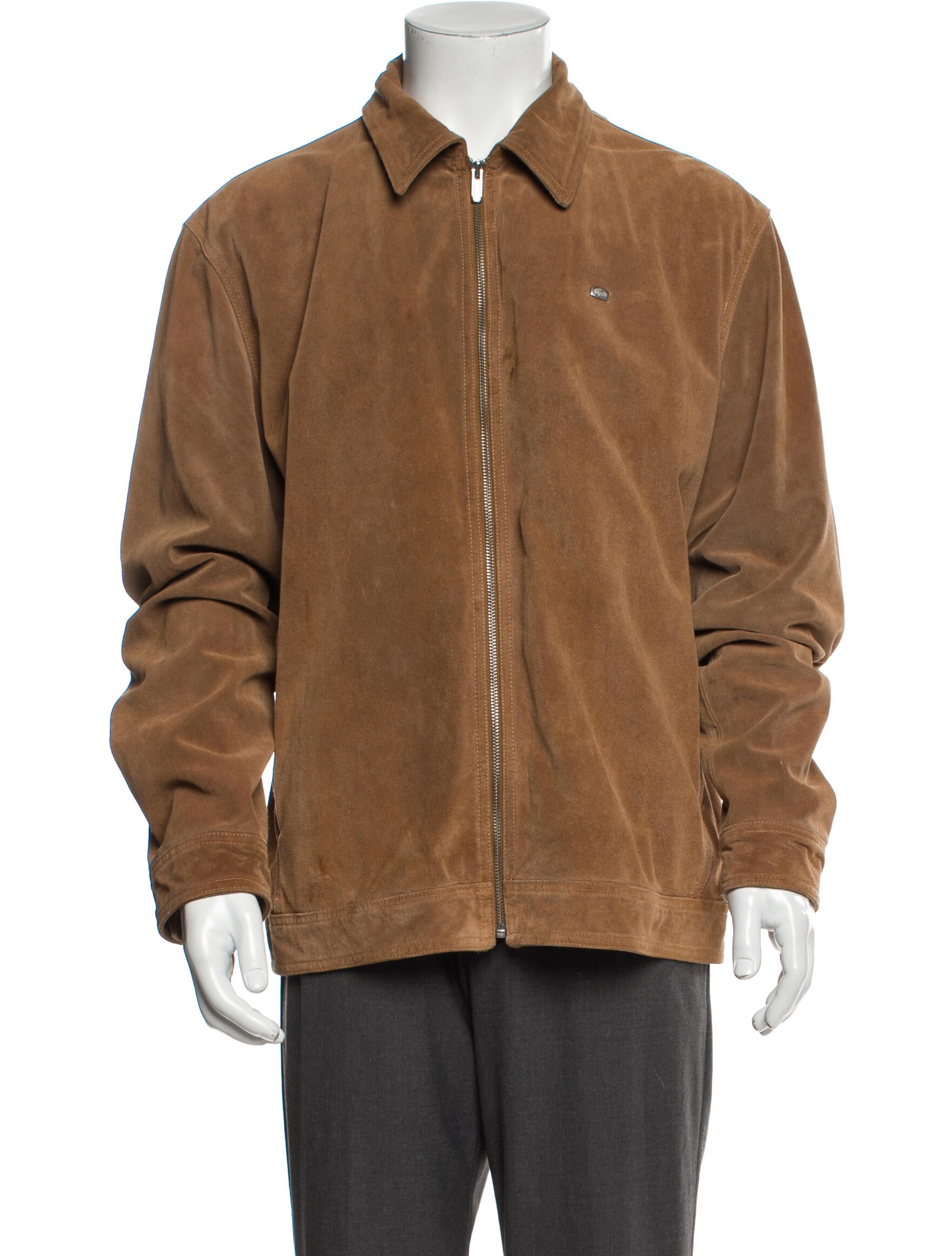 Lacoste Calf Leather Bomber Jacket