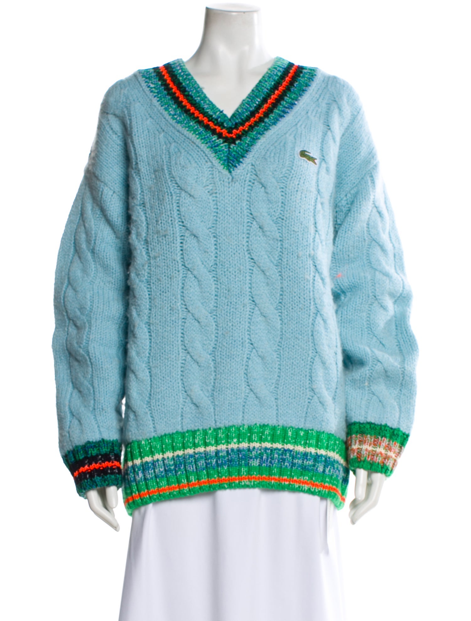 Lacoste Wool Striped Sweater
