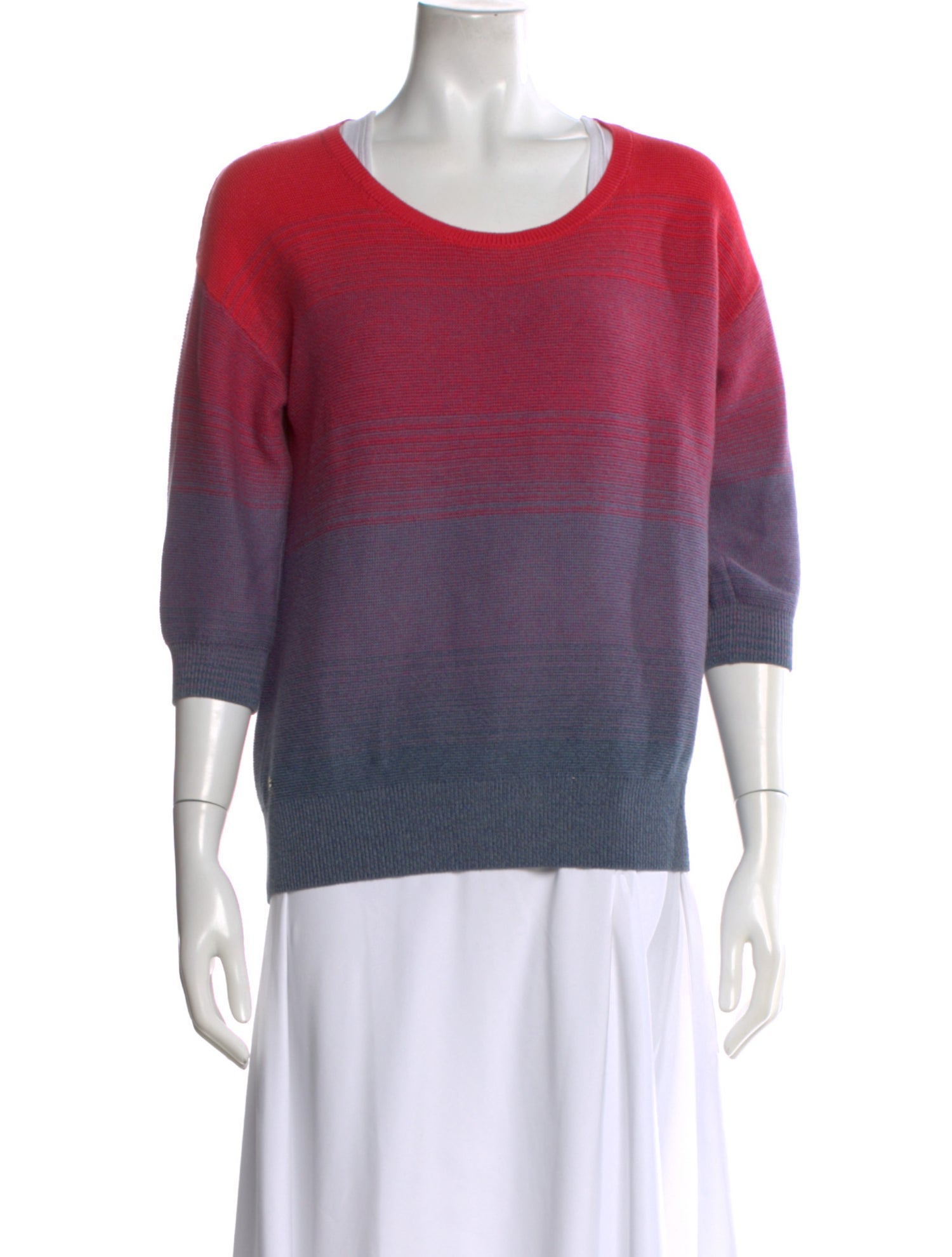 Lacoste Tie-Dye Print Scoop Neck Sweater