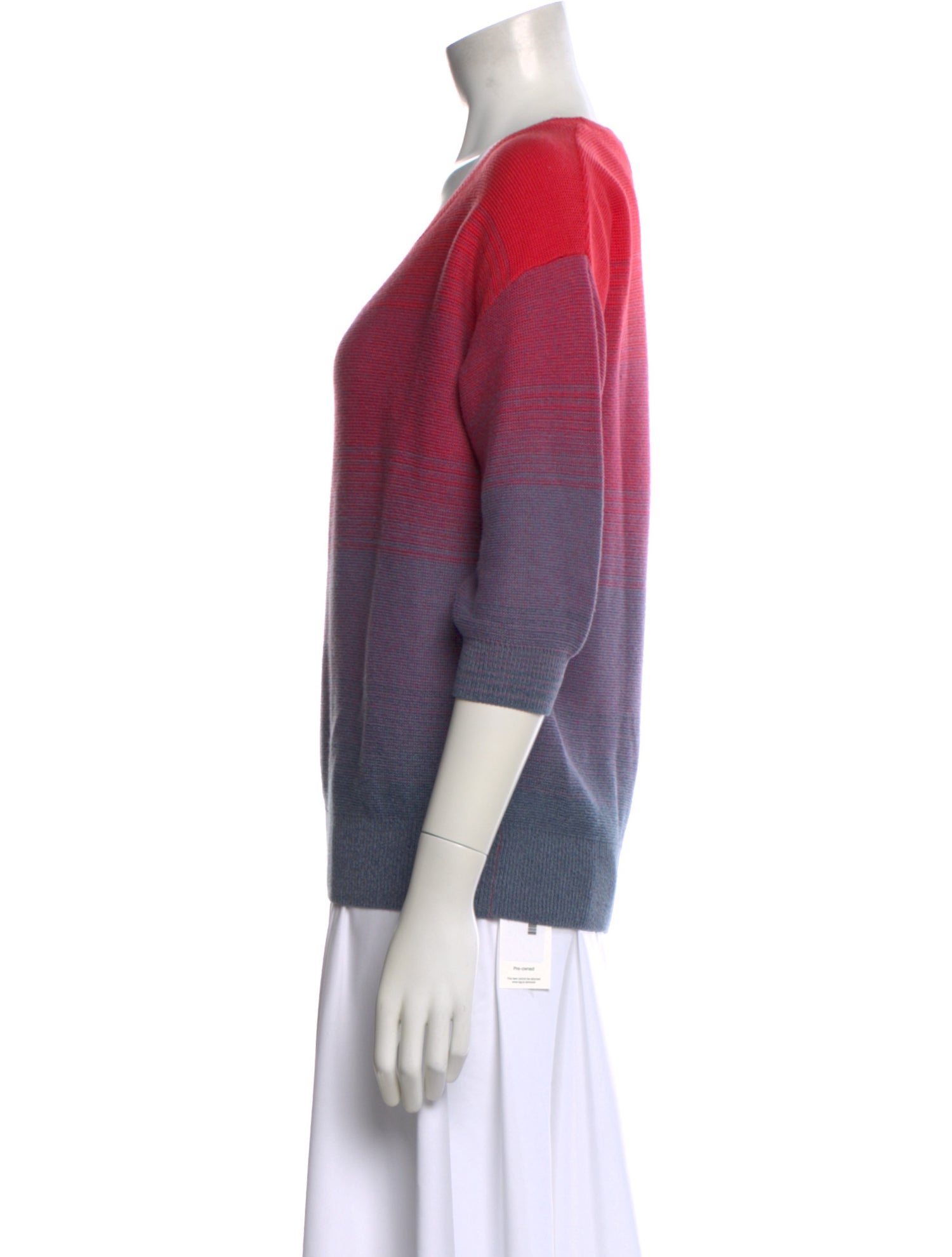 Lacoste Tie-Dye Print Scoop Neck Sweater