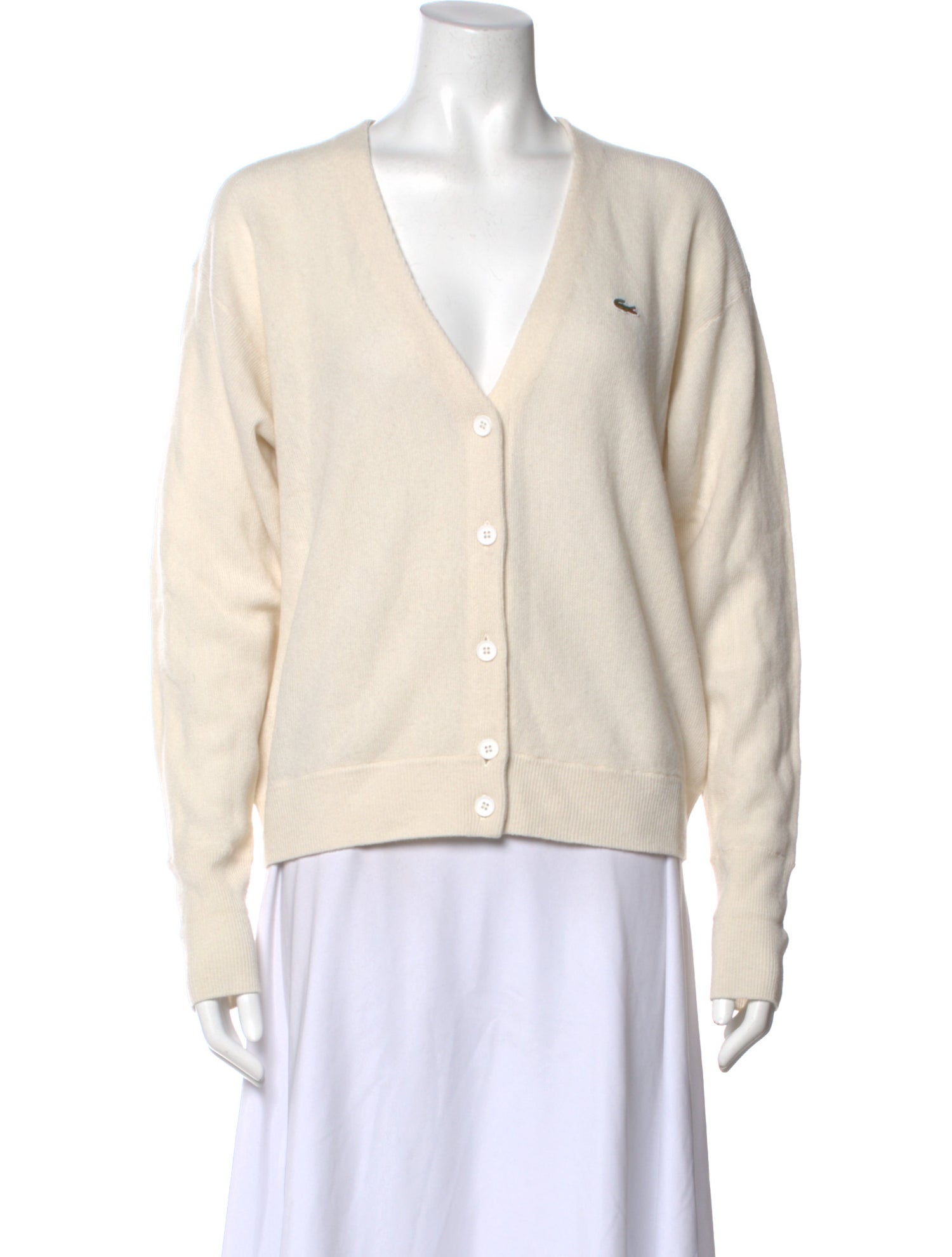 Lacoste Wool V-Neck Sweater