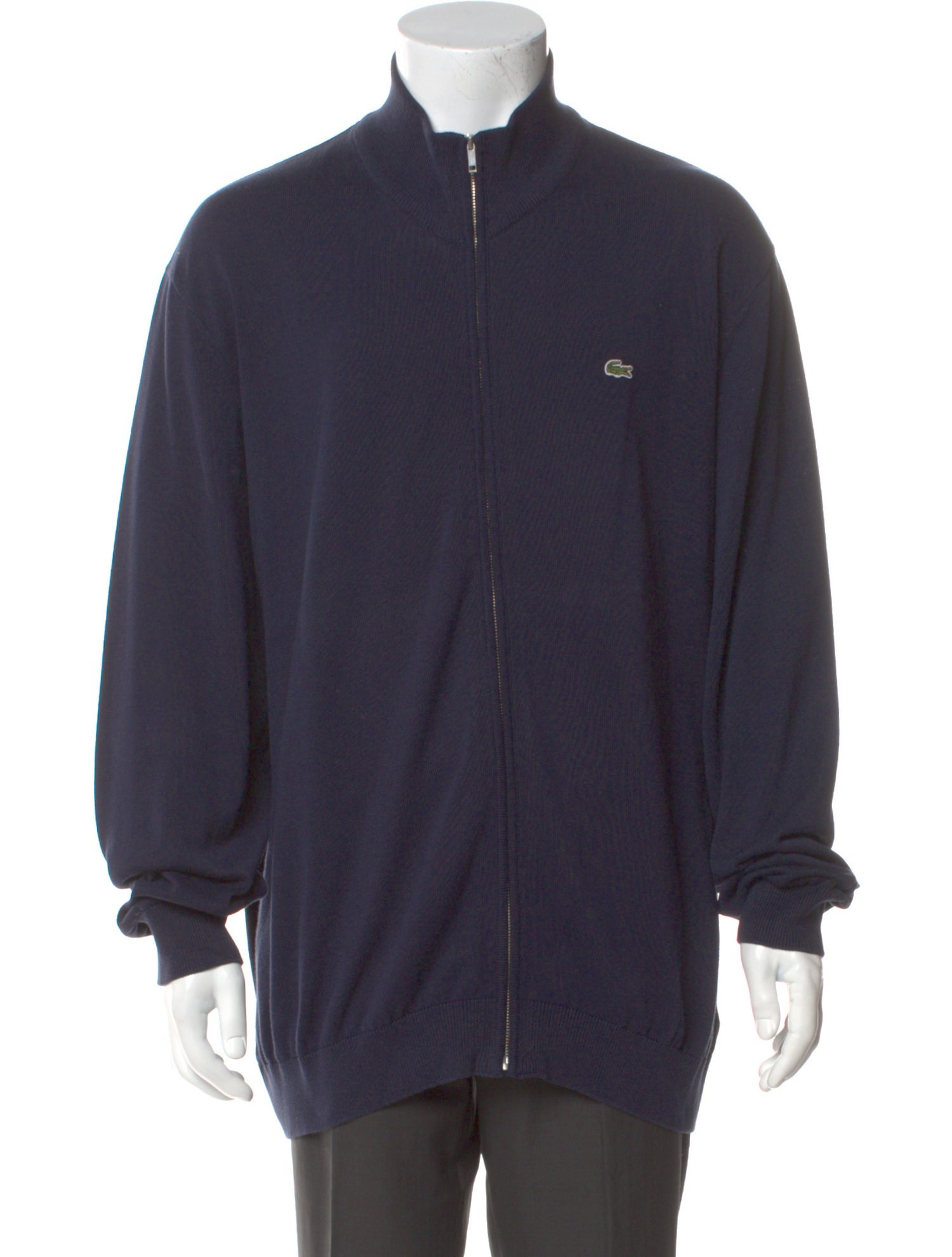 Lacoste Mock Neck Long Sleeve Cardigan