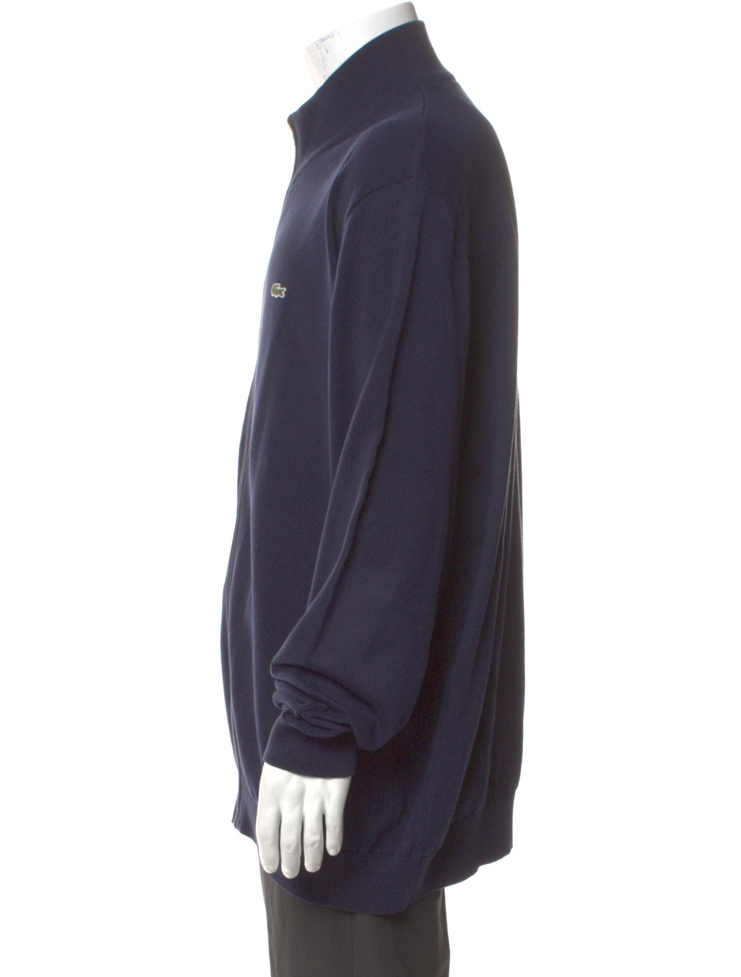 Lacoste Mock Neck Long Sleeve Cardigan