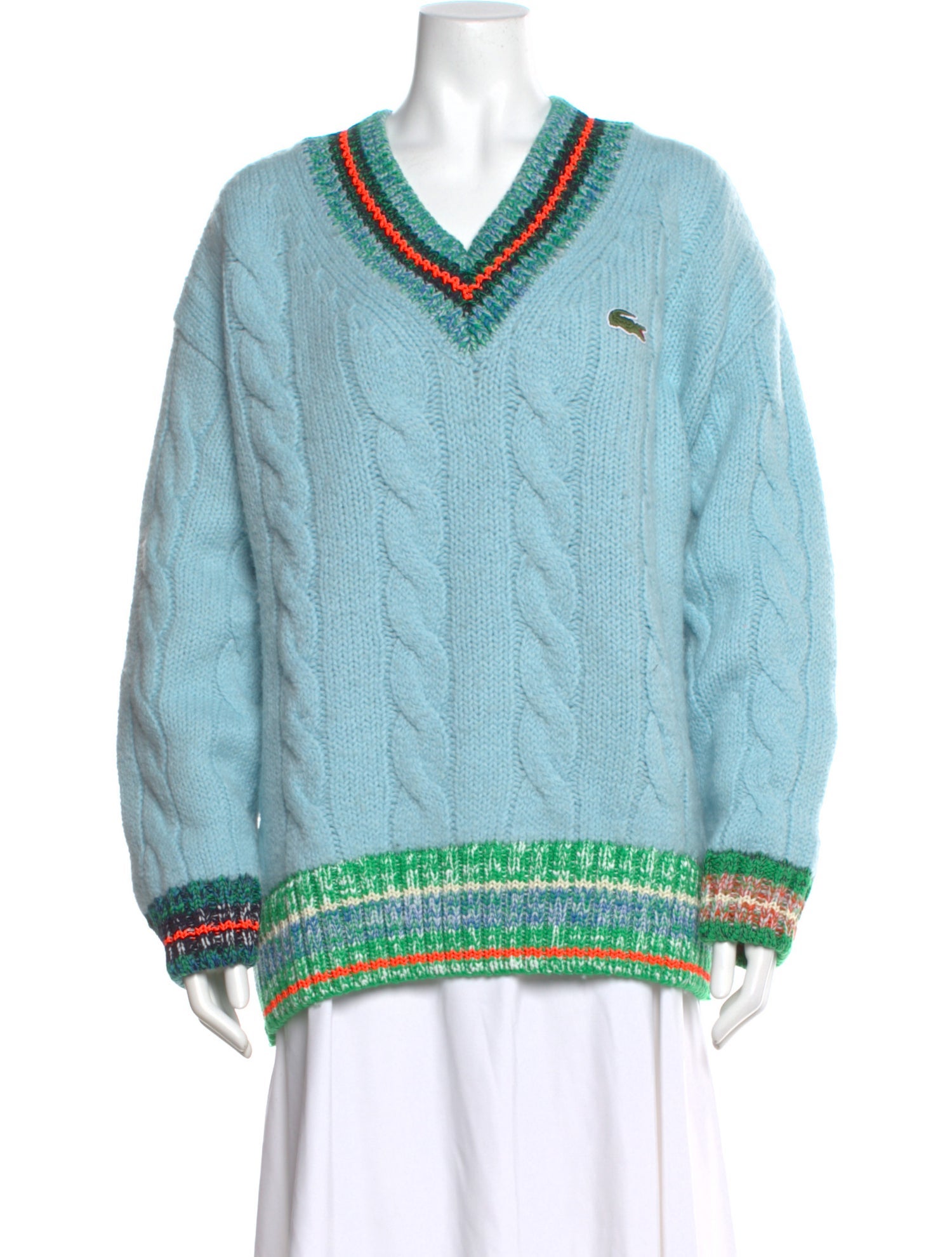 Lacoste Wool Striped Sweater