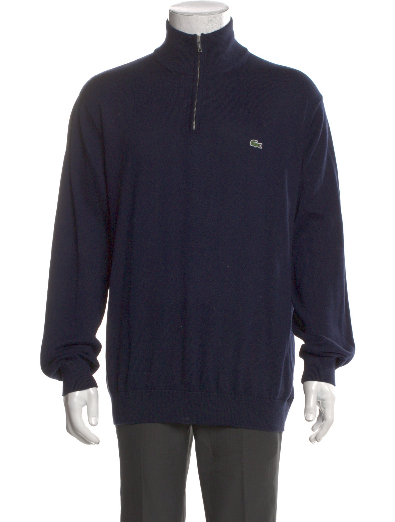 Lacoste Mock Neck Long Sleeve Pullover