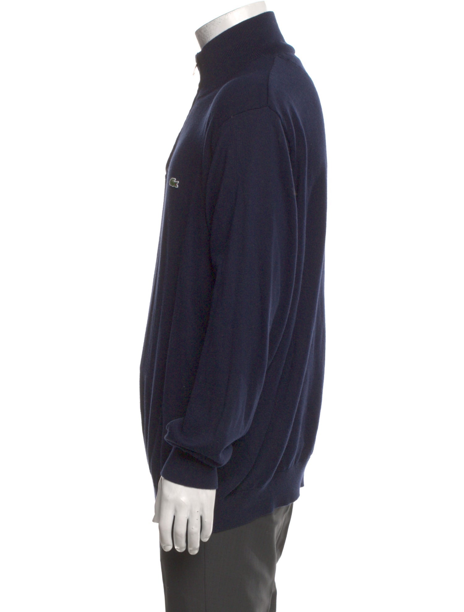 Lacoste Mock Neck Long Sleeve Pullover