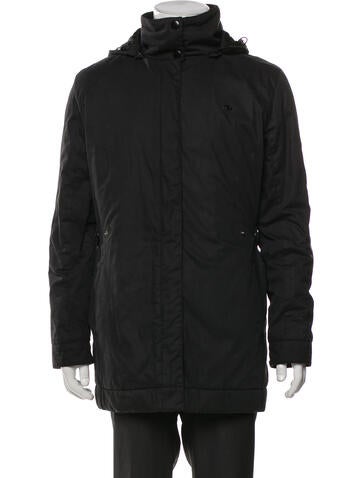 Pre-owned Lacoste Parka In Black
