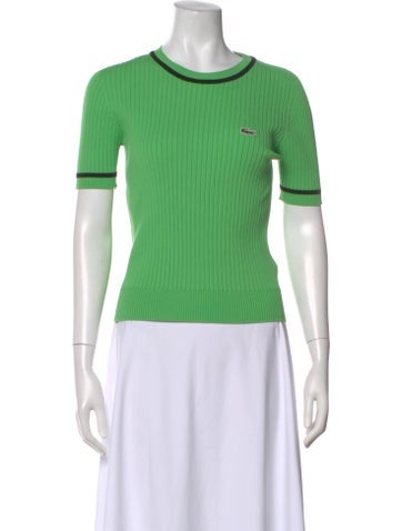 Pre-owned Lacoste Crew Neck Sweater In Green