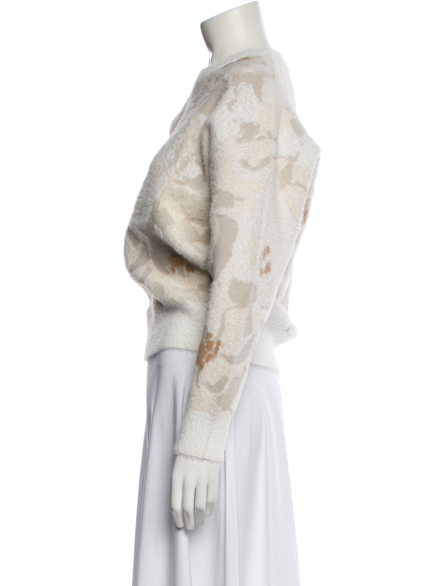 Lacoste Floral Print Crew Neck Sweater