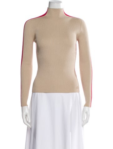 Pre-owned Lacoste Turtleneck Sweater In Neutral