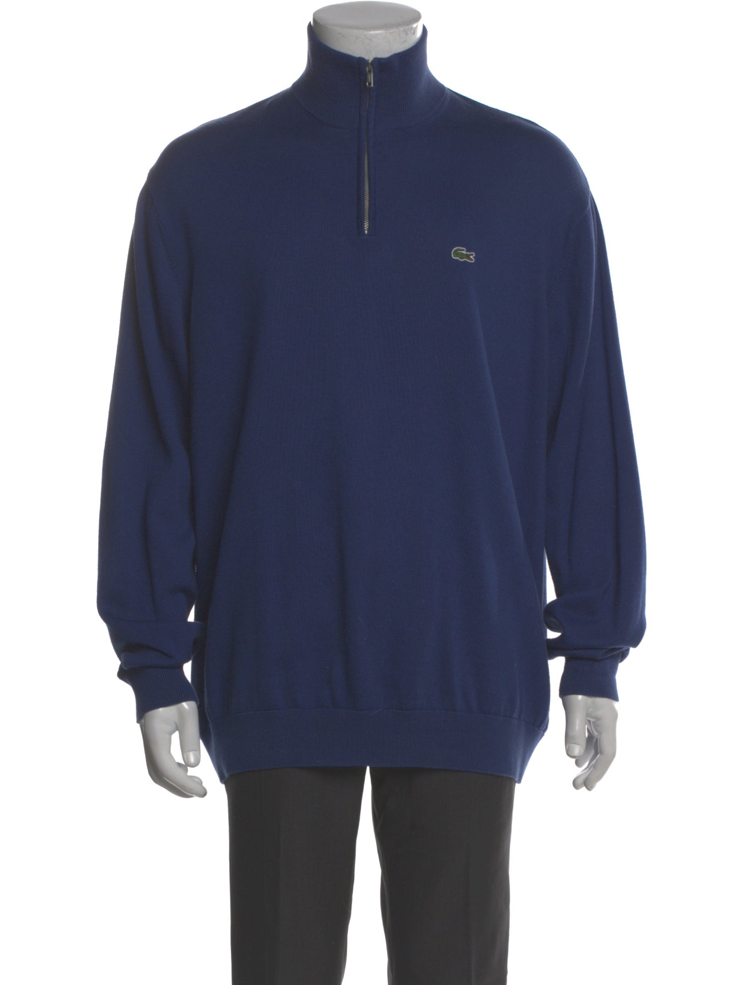 Lacoste Mock Neck Long Sleeve Pullover