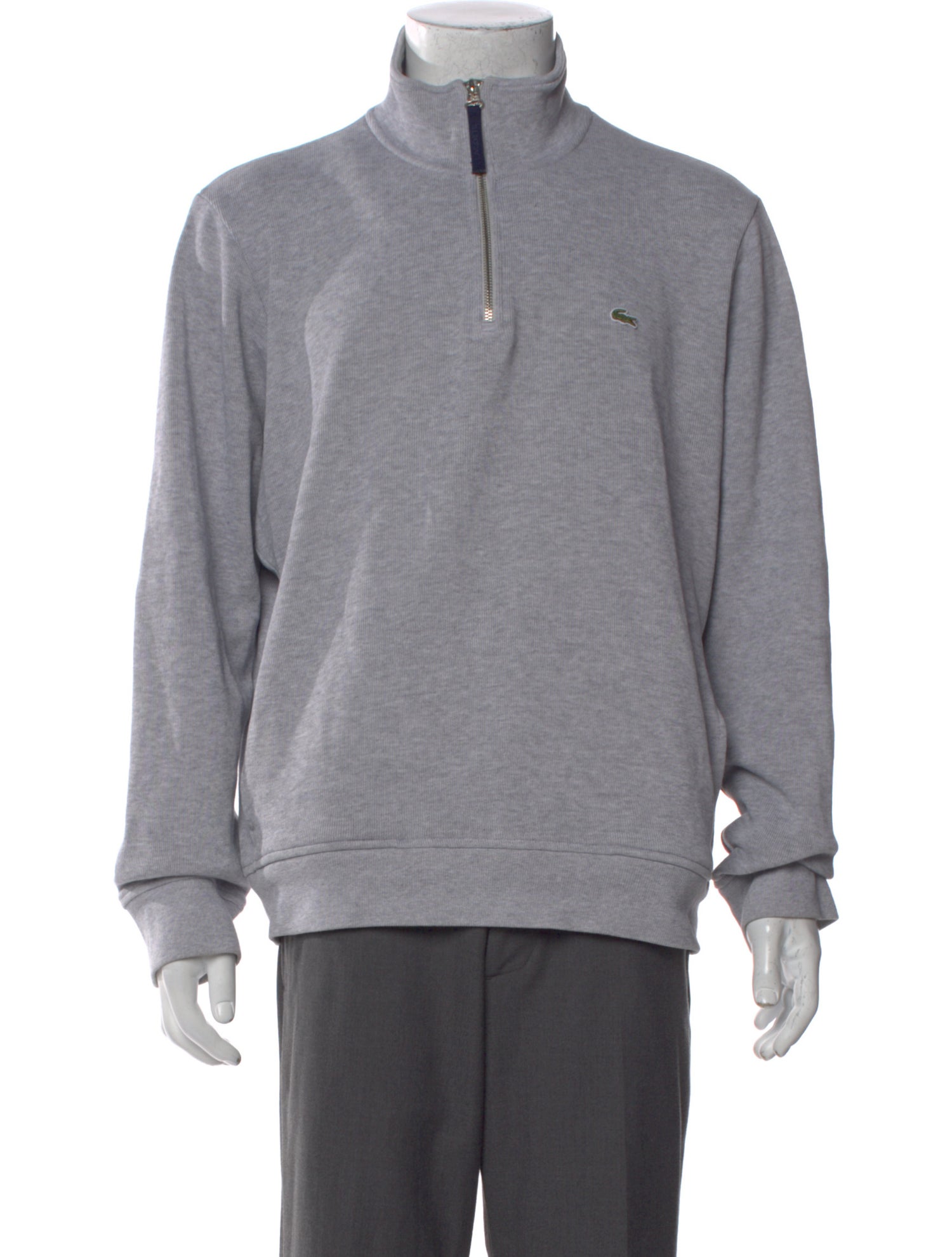 Lacoste Mock Neck Long Sleeve Polo Sweater