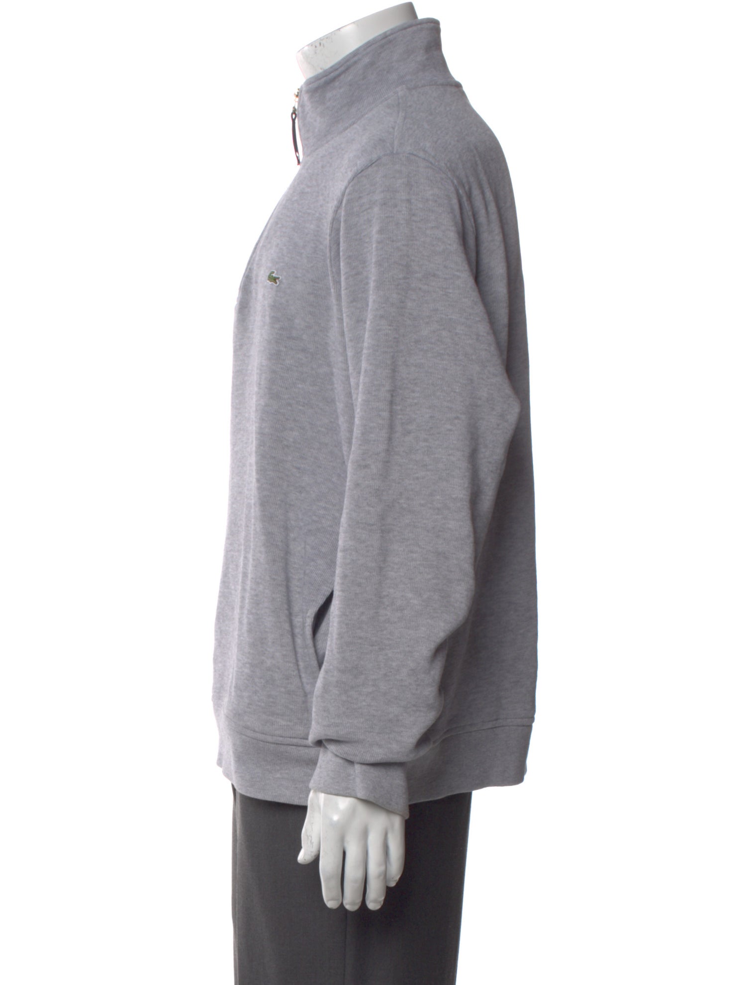 Lacoste Mock Neck Long Sleeve Polo Sweater