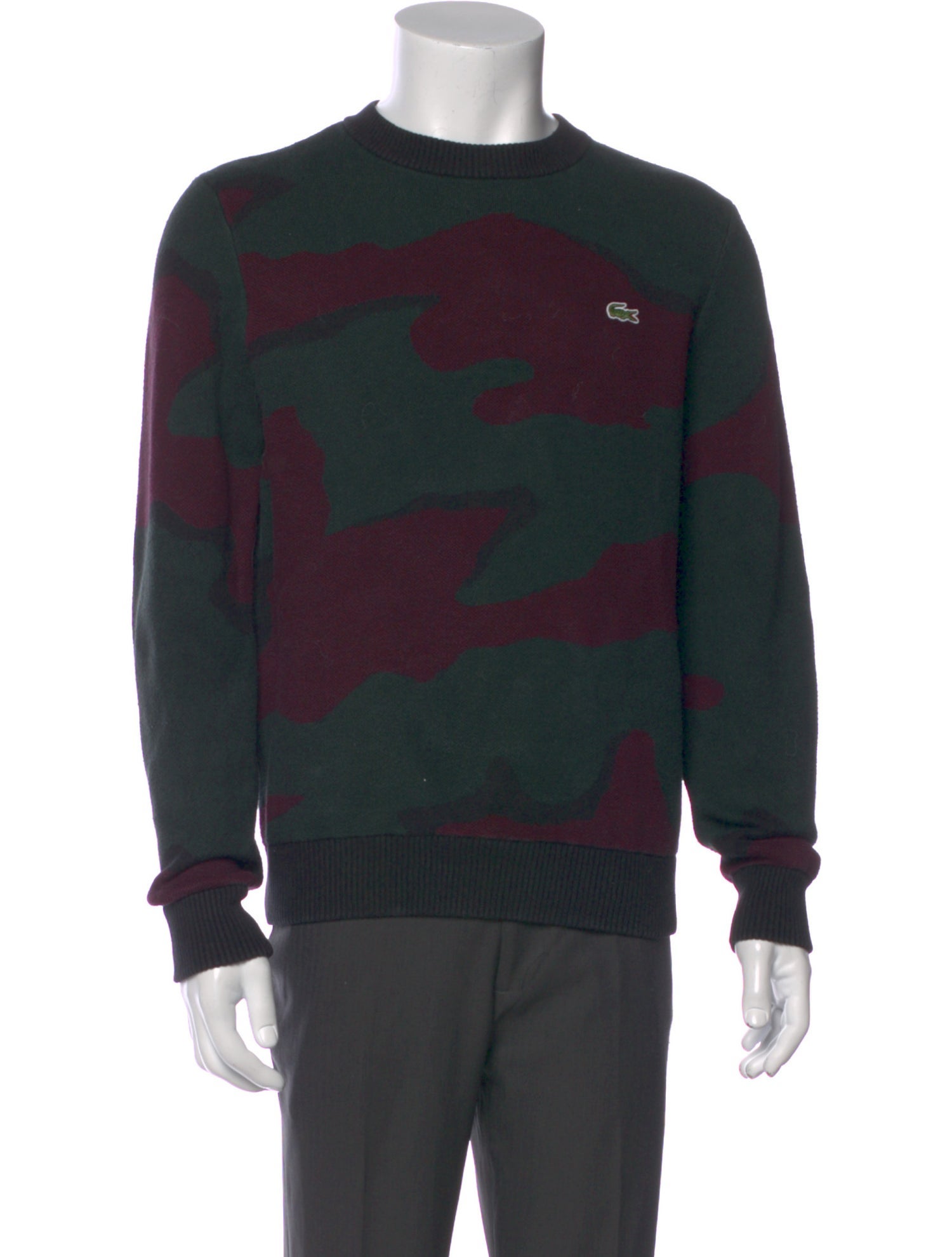 Lacoste Printed Crew Neck Pullover