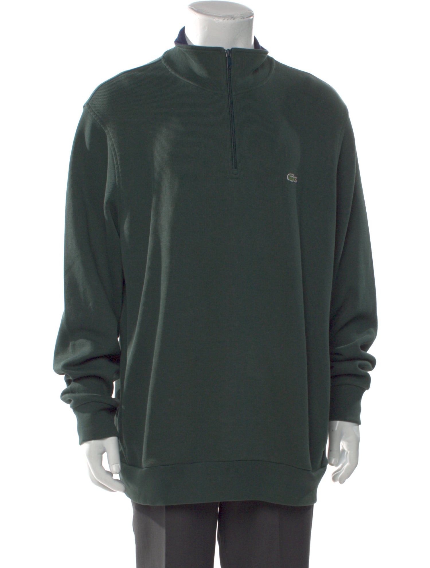 Lacoste Mock Neck Long Sleeve Pullover