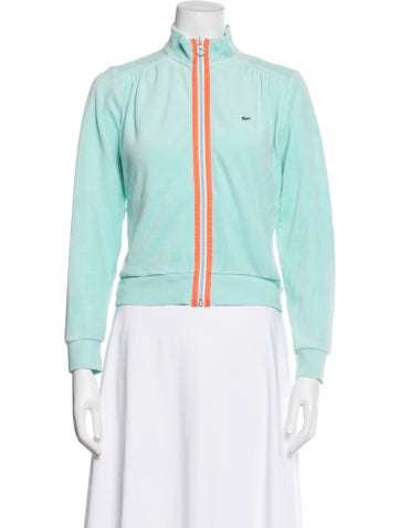 Pre-owned Lacoste Colorblock Pattern Jacket In Blue